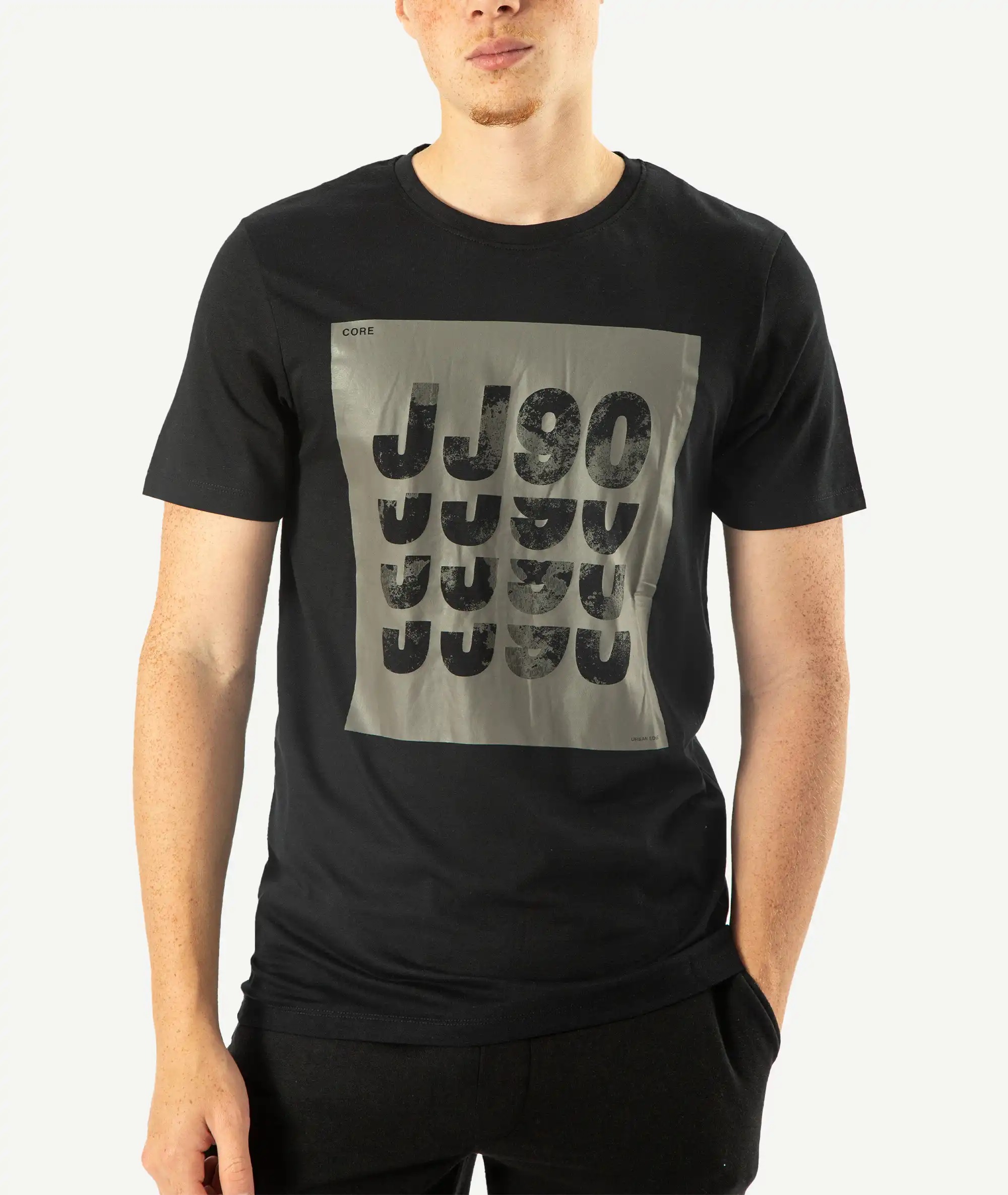 E-140034058-003_A T-Shirts JACK&JONES Imprimé Noir – Image 1