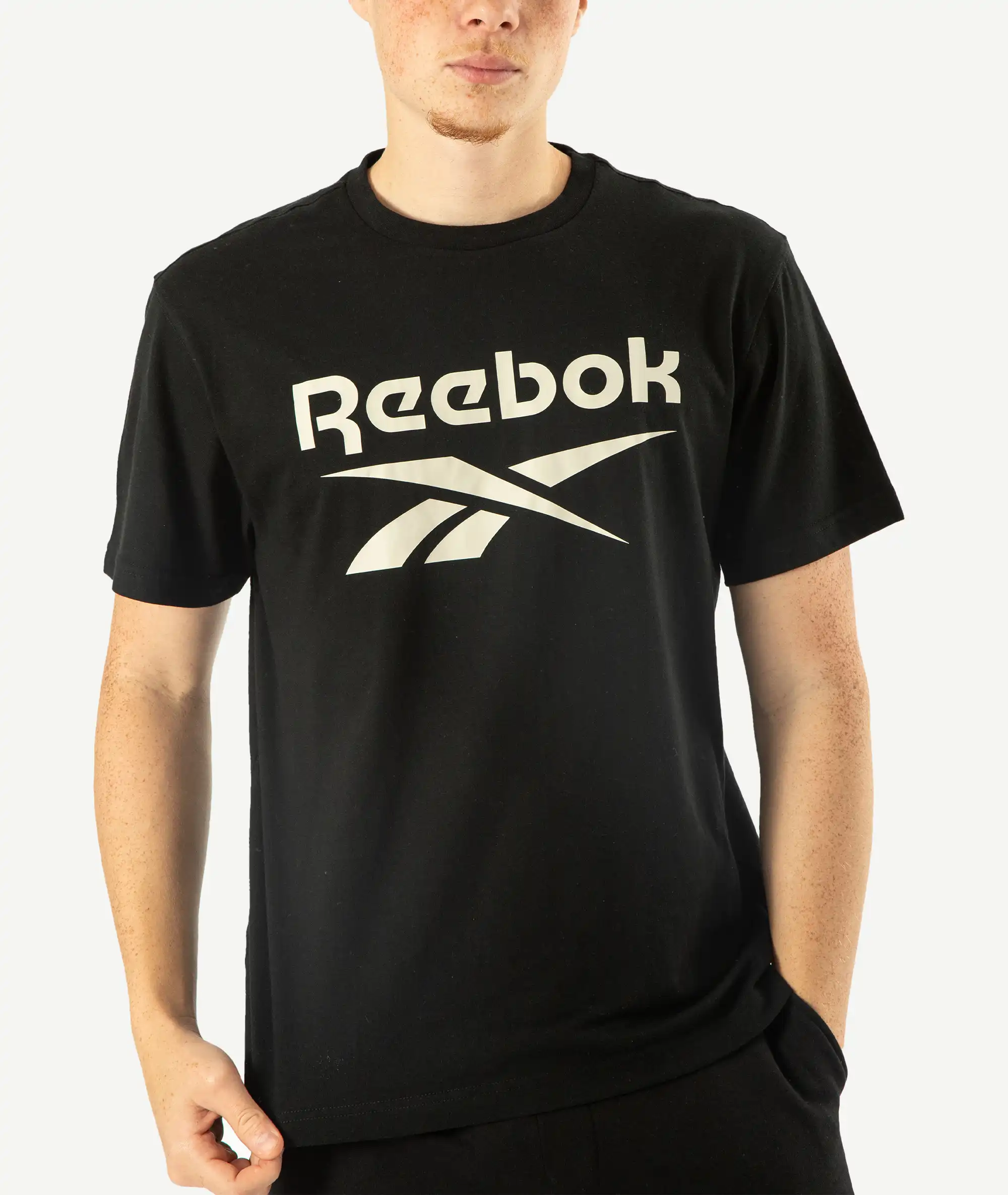 E-193034005-003_A T-Shirts REEBOK Pour Homme Noir – Image 1