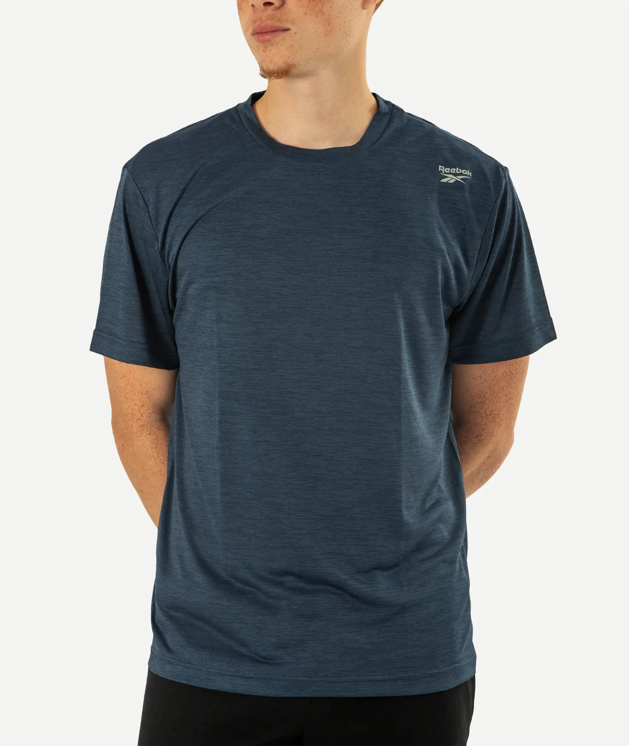 E-193034012-006_A T-Shirts de Sport REEBOK Bleu – Image 1