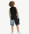 Ensembles Joggings Garçon Noir Et Bleu – Image 2