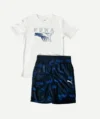 Ensembles Joggings Garçon Blanc Et Bleu