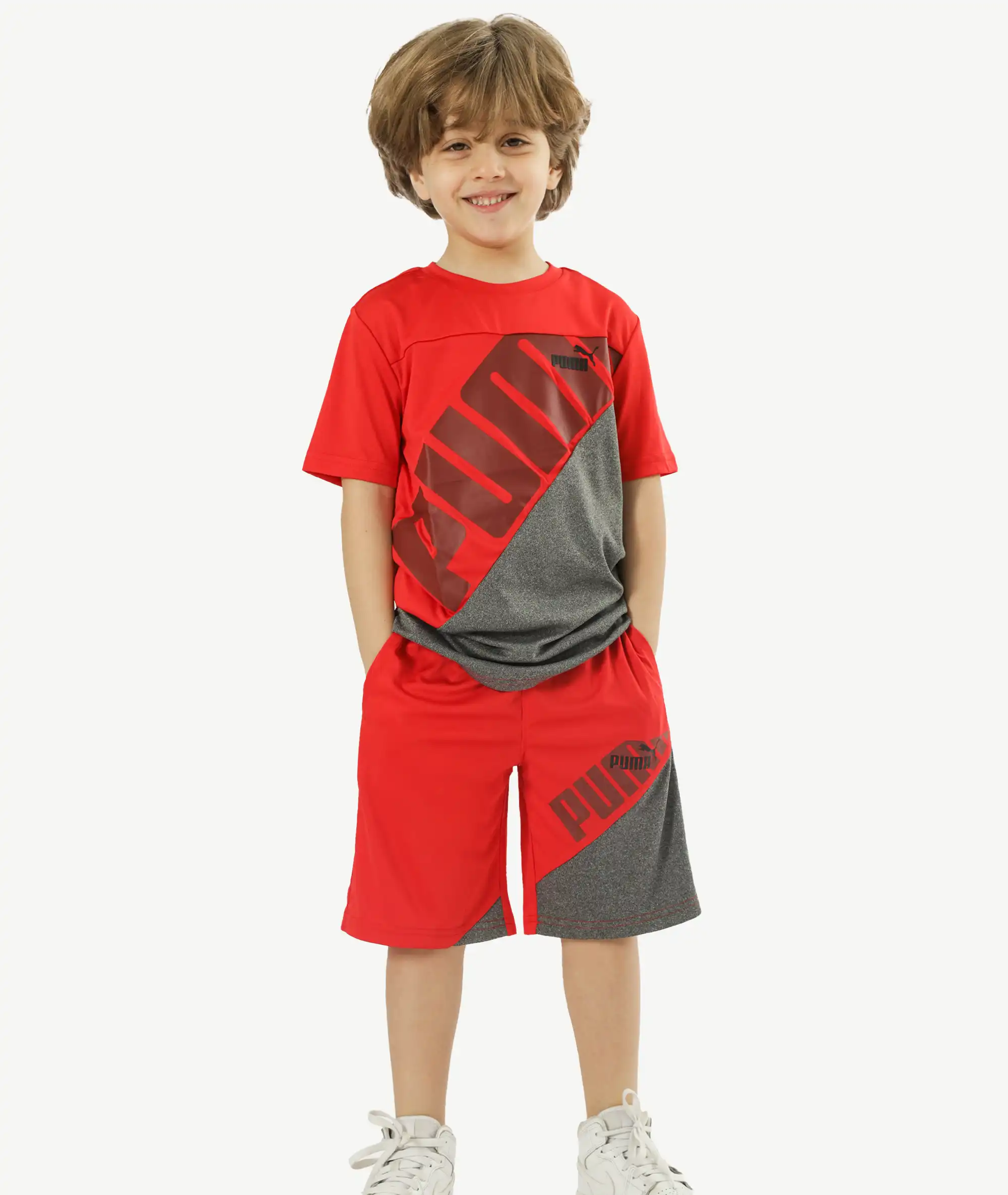 E-213042010-004_A Ensembles Joggings Garçon Rouge Et Gris – Image 1