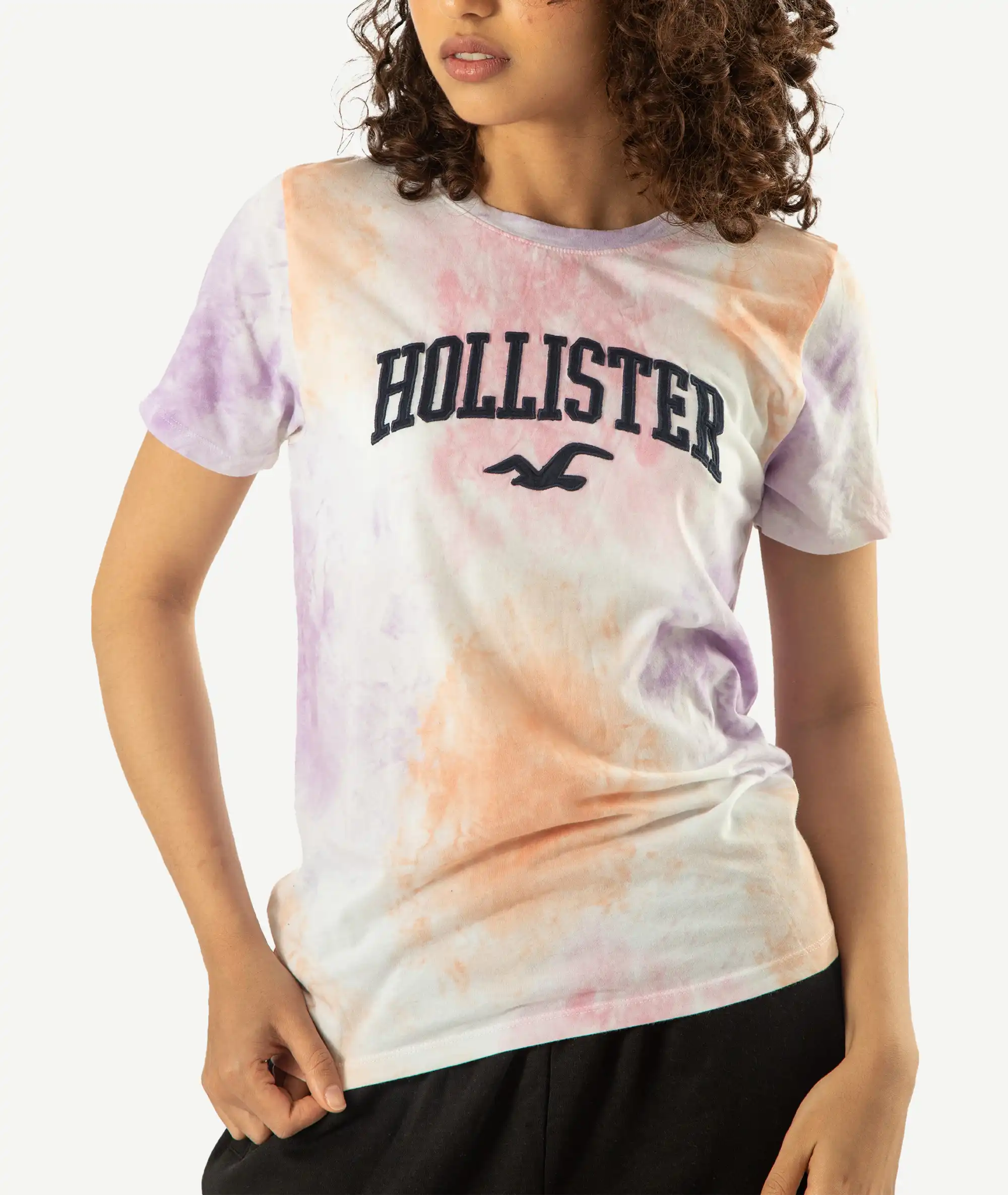 E-214034003-014_A T-Shirts HOLLISTER Pour Femme Tie&dye – Image 1
