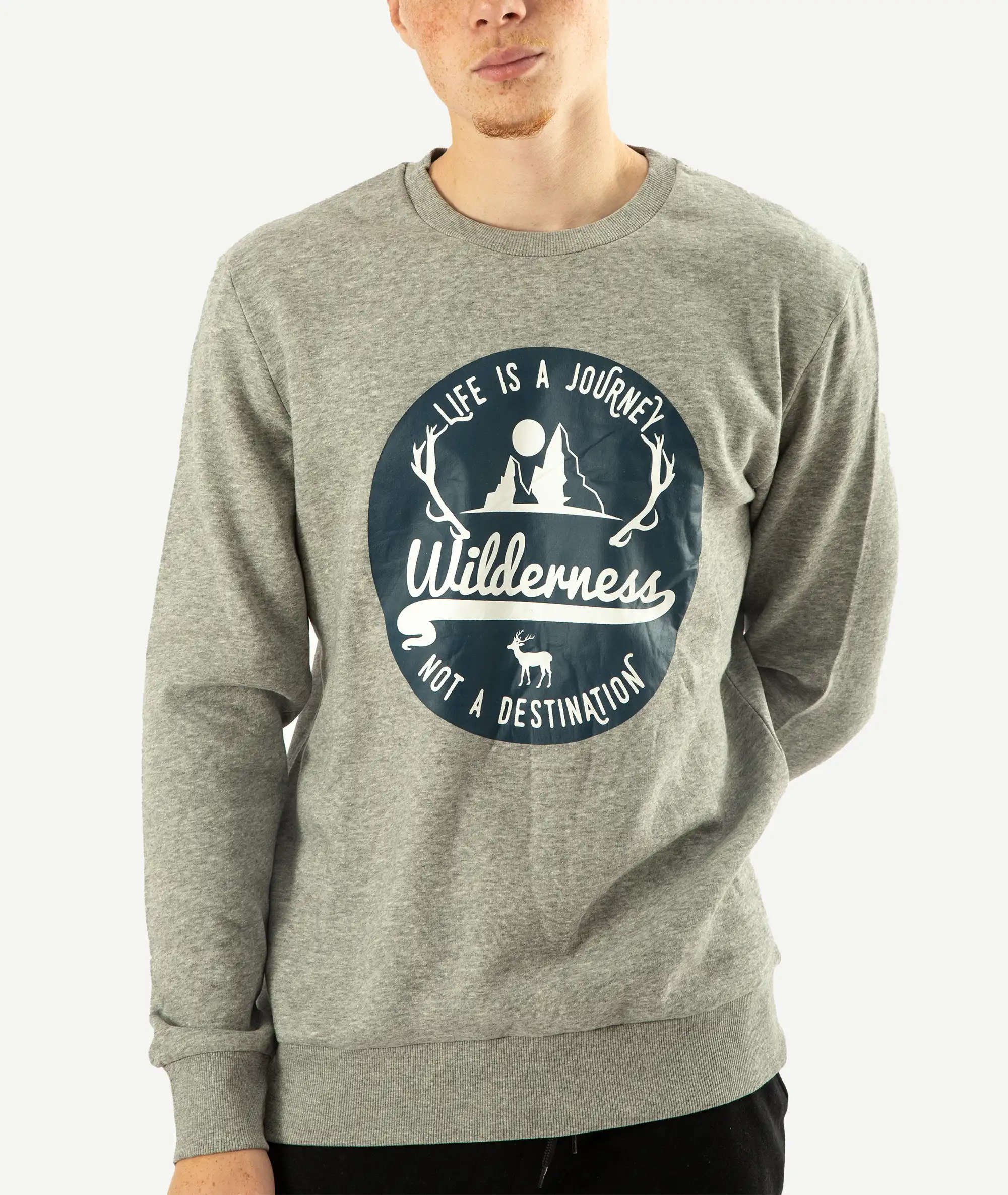 E-ZJ754_A Sweatshirt En Coton Coupe Décontractée – Image 1