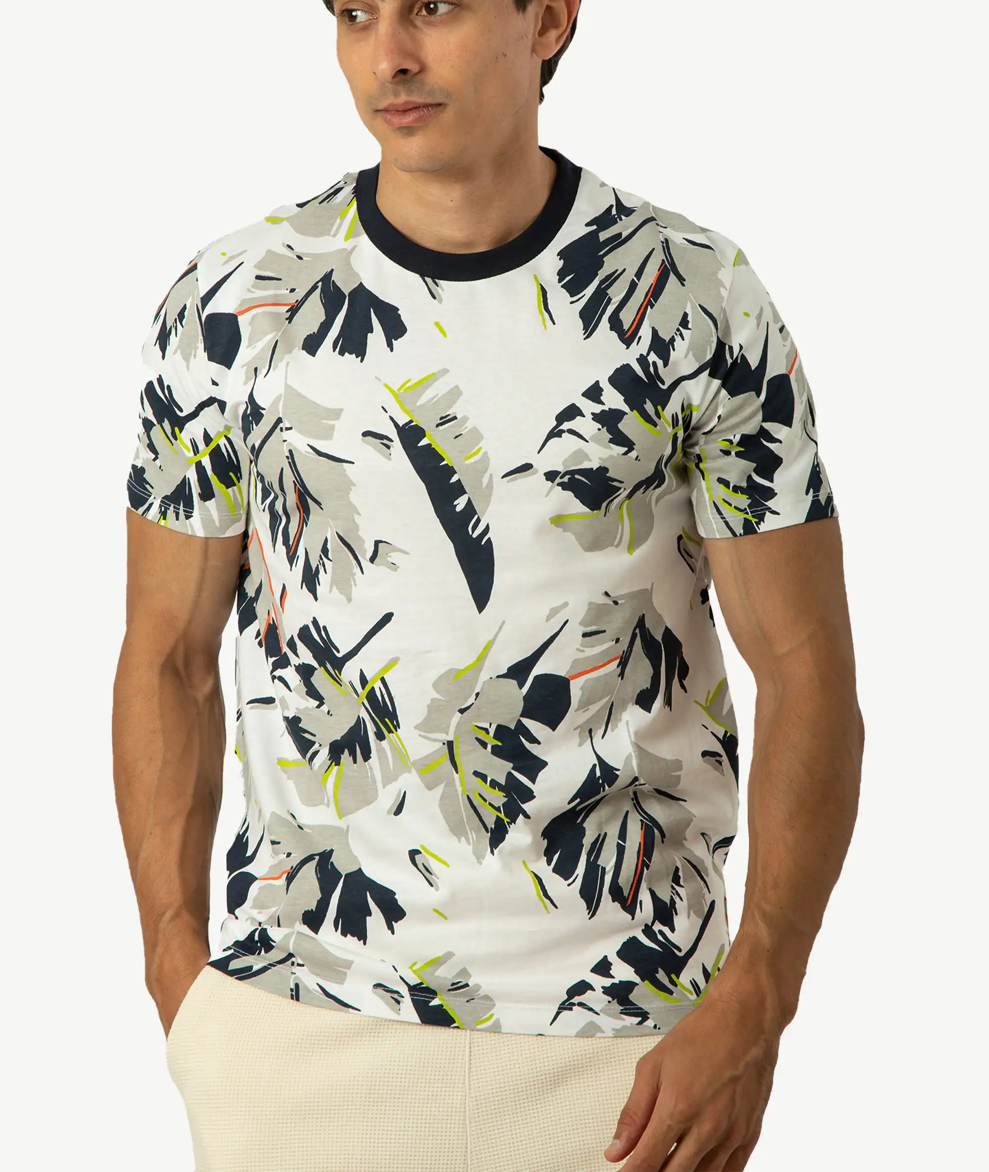 E-114034016-002_A T-Shirts Celio imprimé Blanc – Image 1