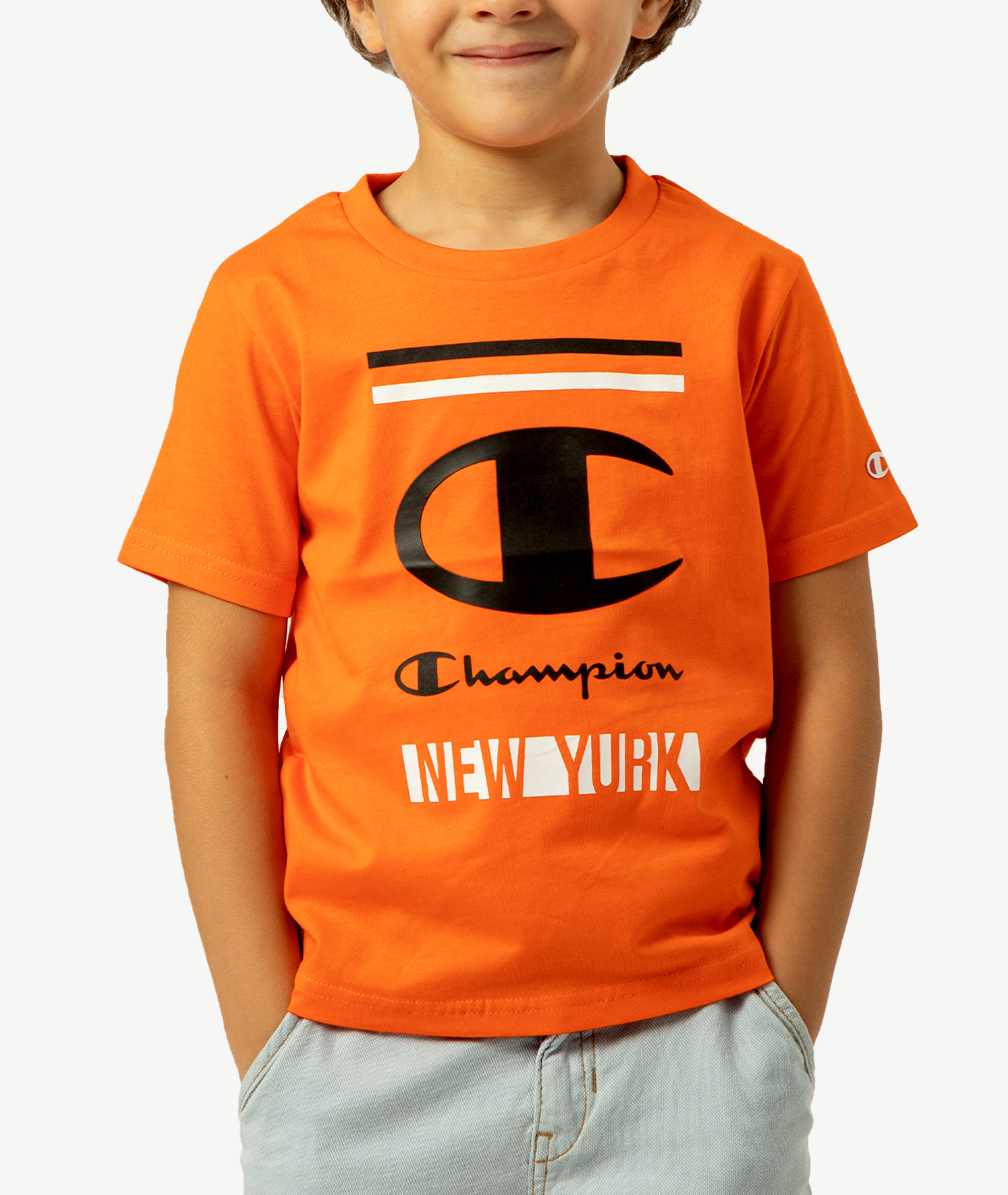 E-115034046-010_A T-Shirts CHAMPION Enfant Orange – Image 1