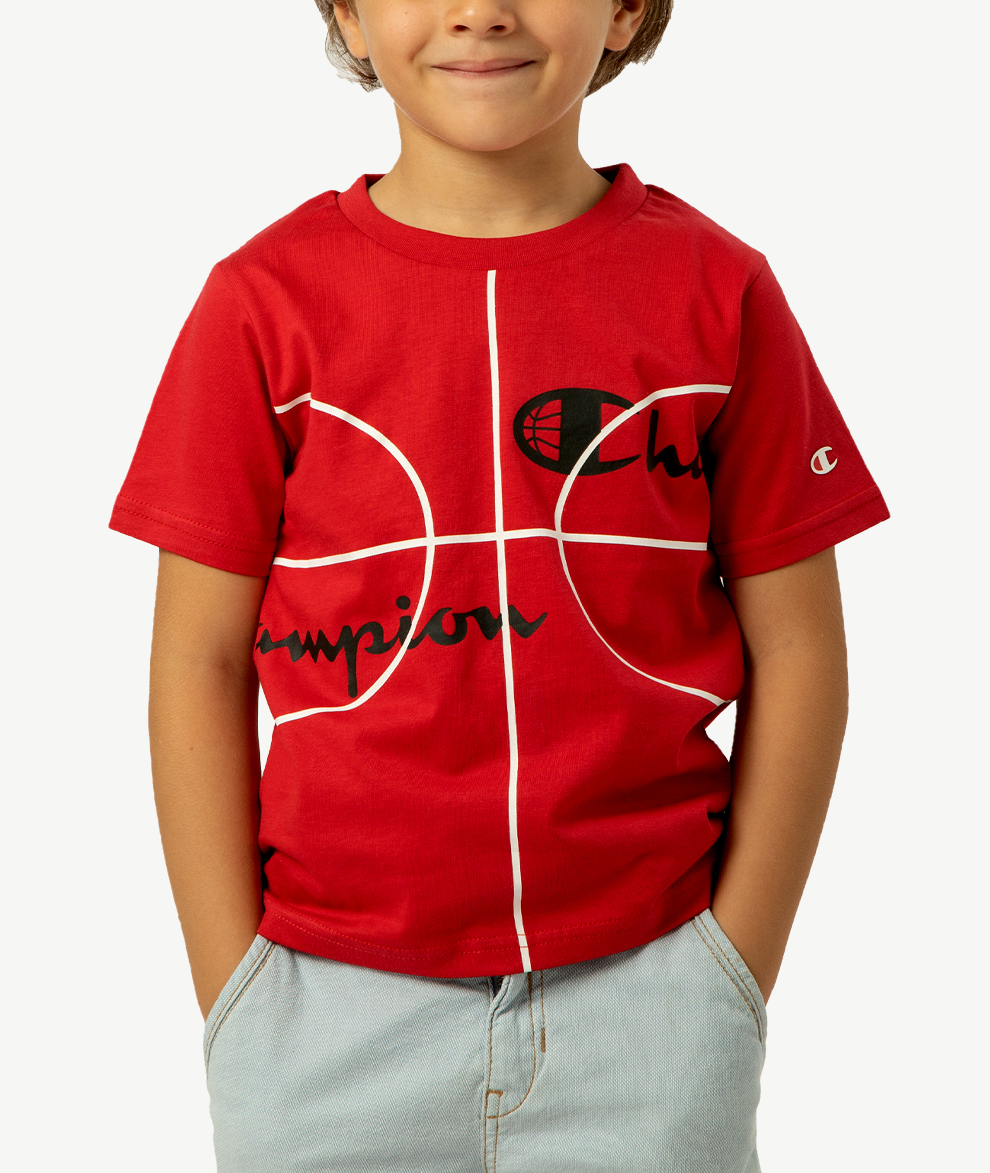 E-115034047-004_A T-Shirts CHAMPION Enfant Rouge – Image 1