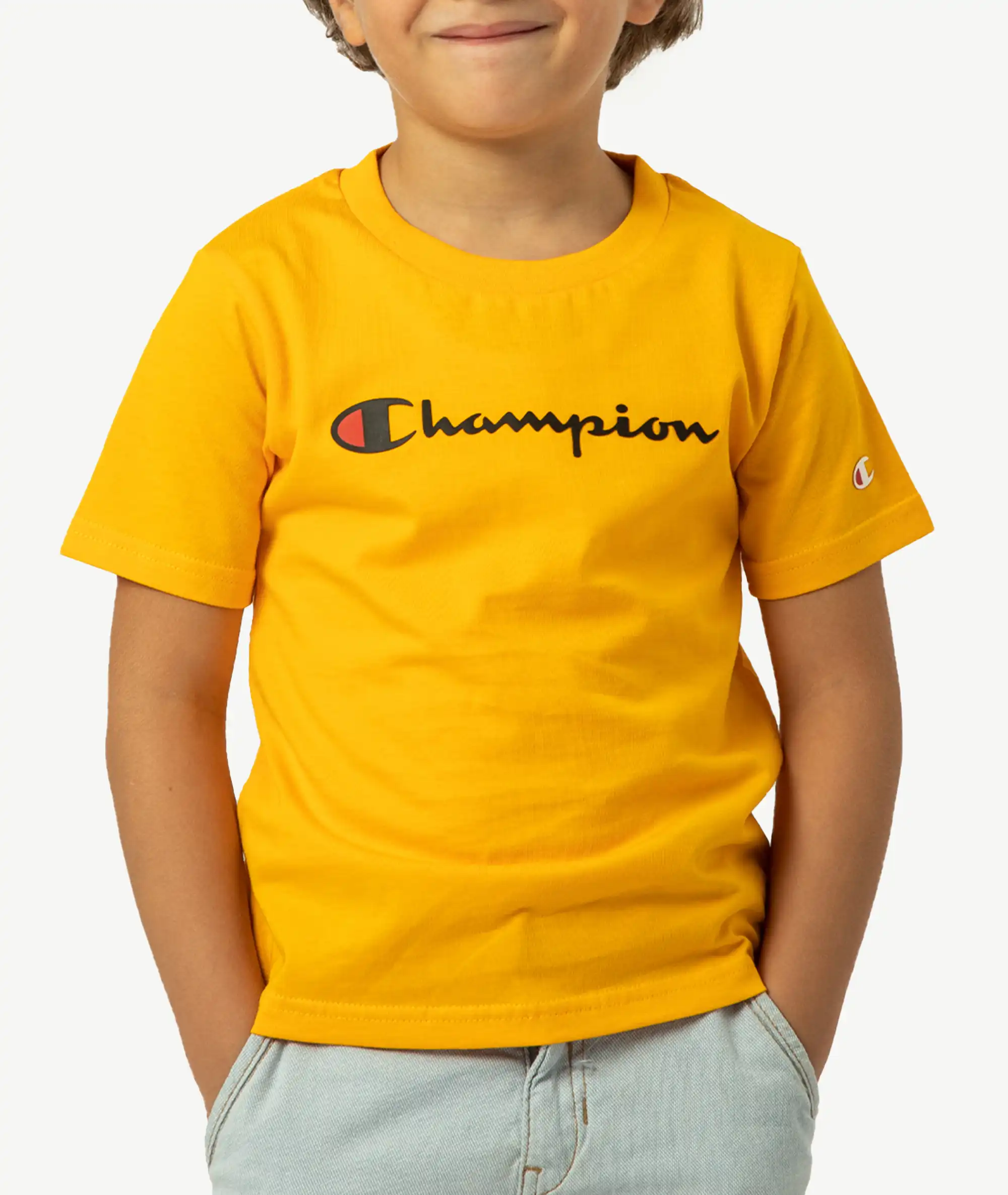 E-115034048-005_A T-Shirts CHAMPION Enfant Jaune – Image 1