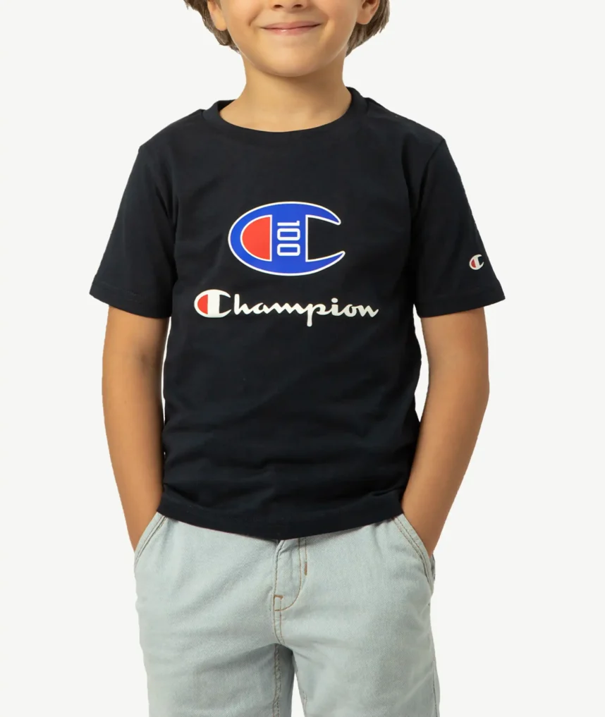 T-Shirts CHAMPION Enfant Bleu Nuit