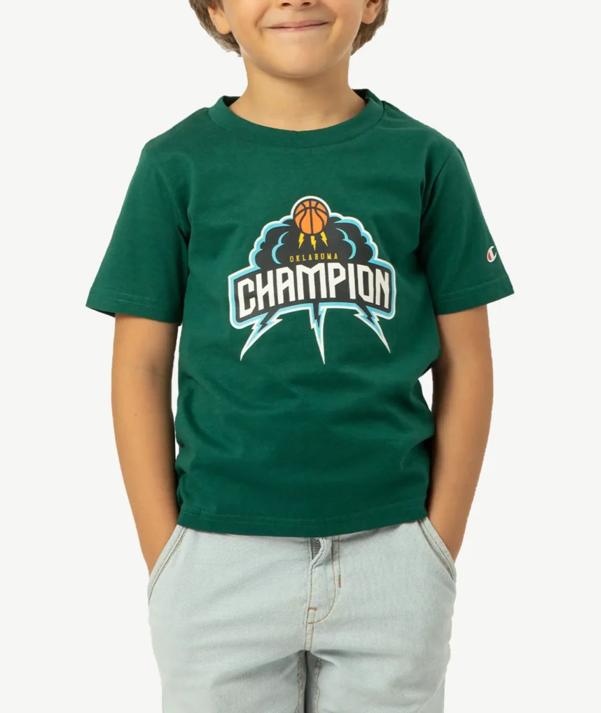 T-Shirts CHAMPION Enfant Vert