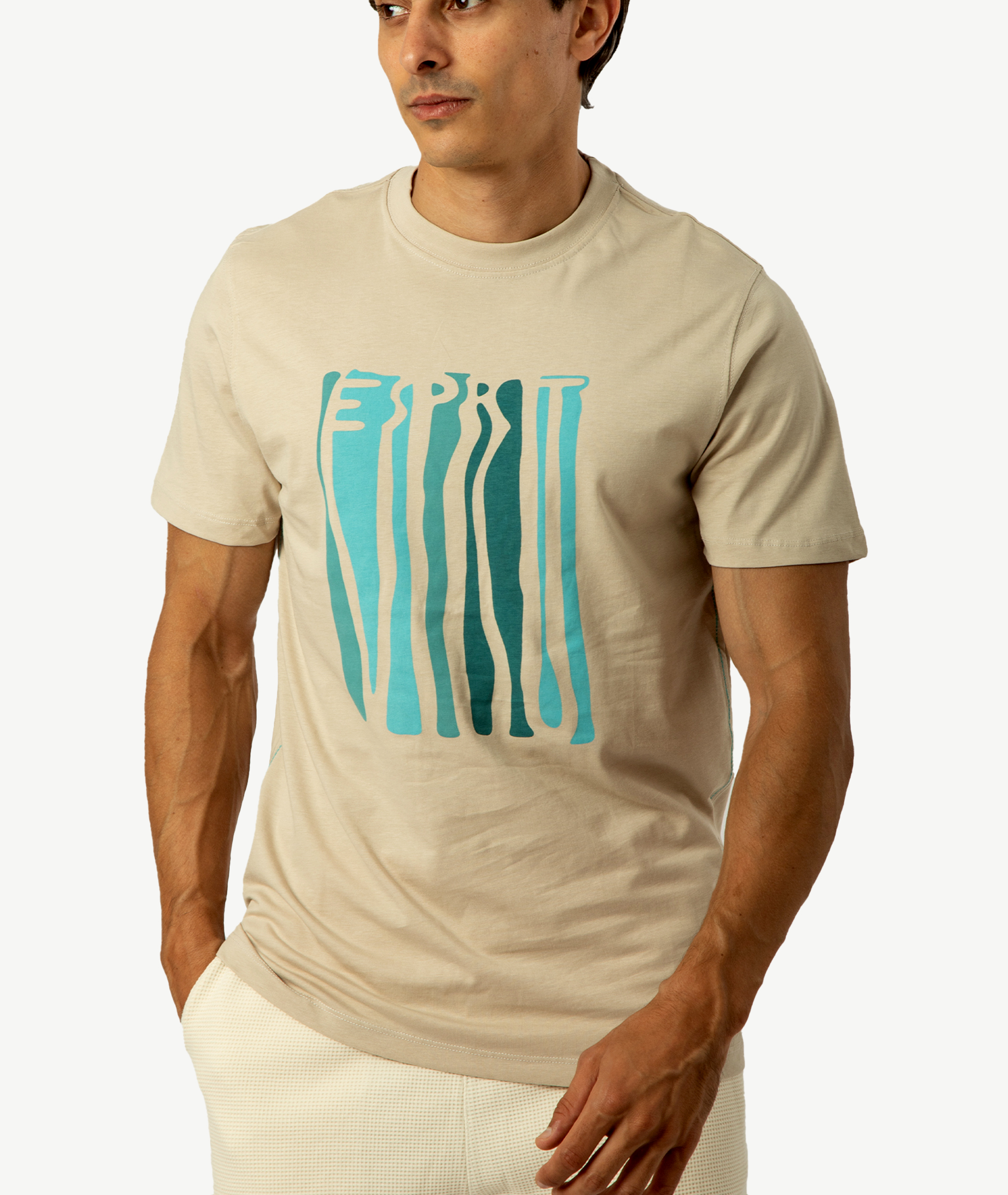 E-126034002-012_A T-Shirts Esprit Beige – Image 1