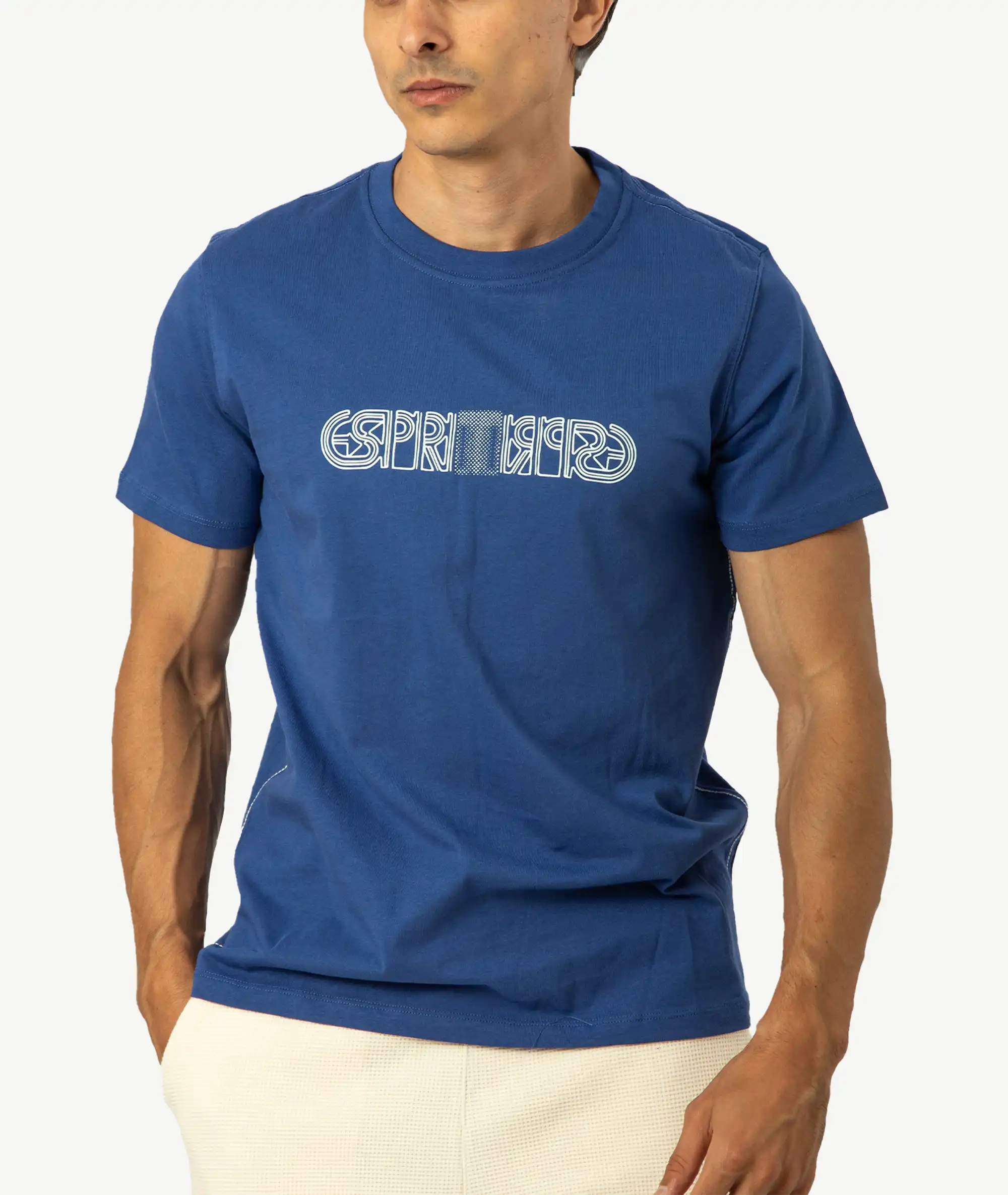 E-126034007-006_A T-Shirts Esprit Bleu – Image 1