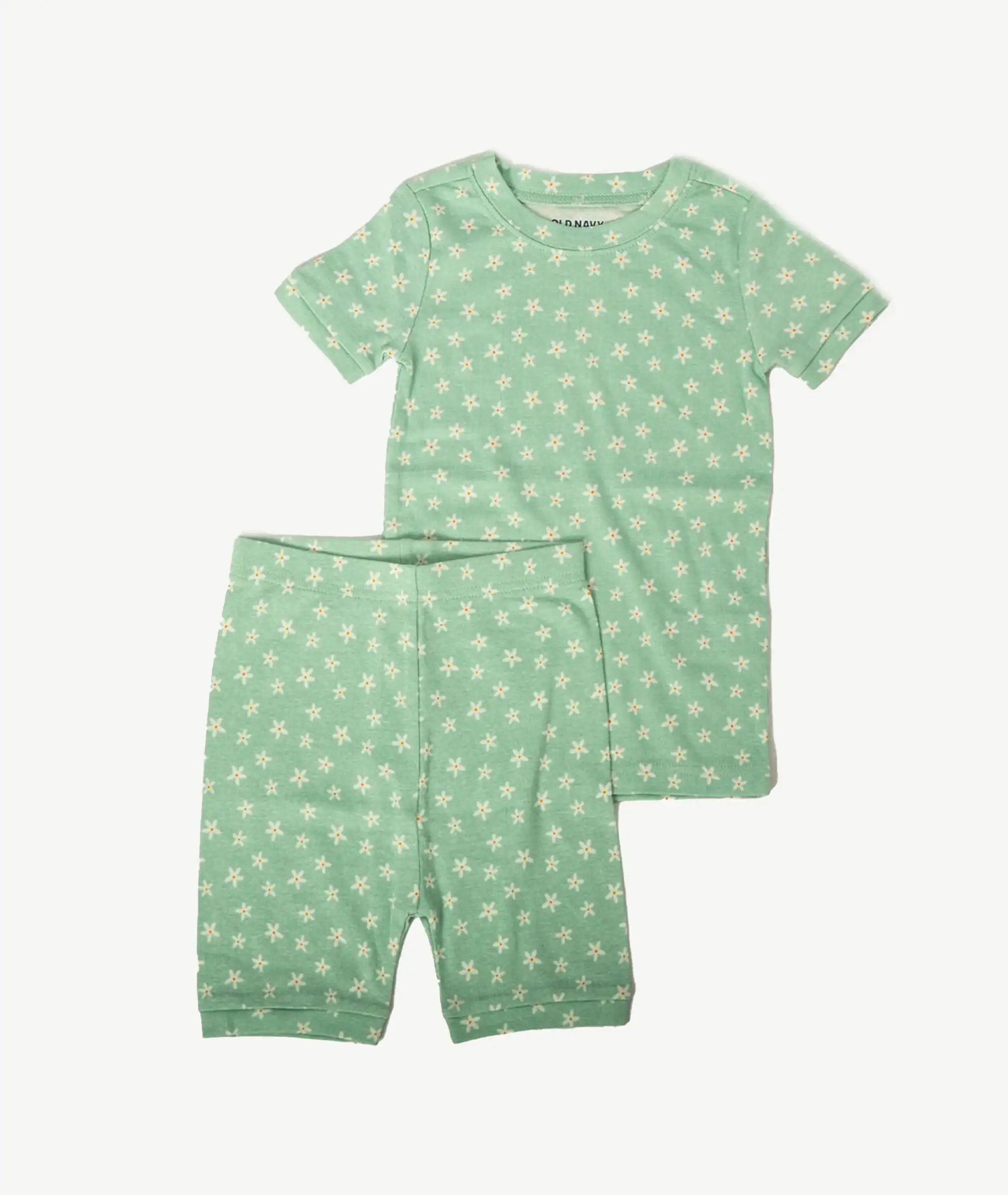 E-160022002-009_A Pyjama Enfant Vert à Fleurs OLD NAVY – Image 1