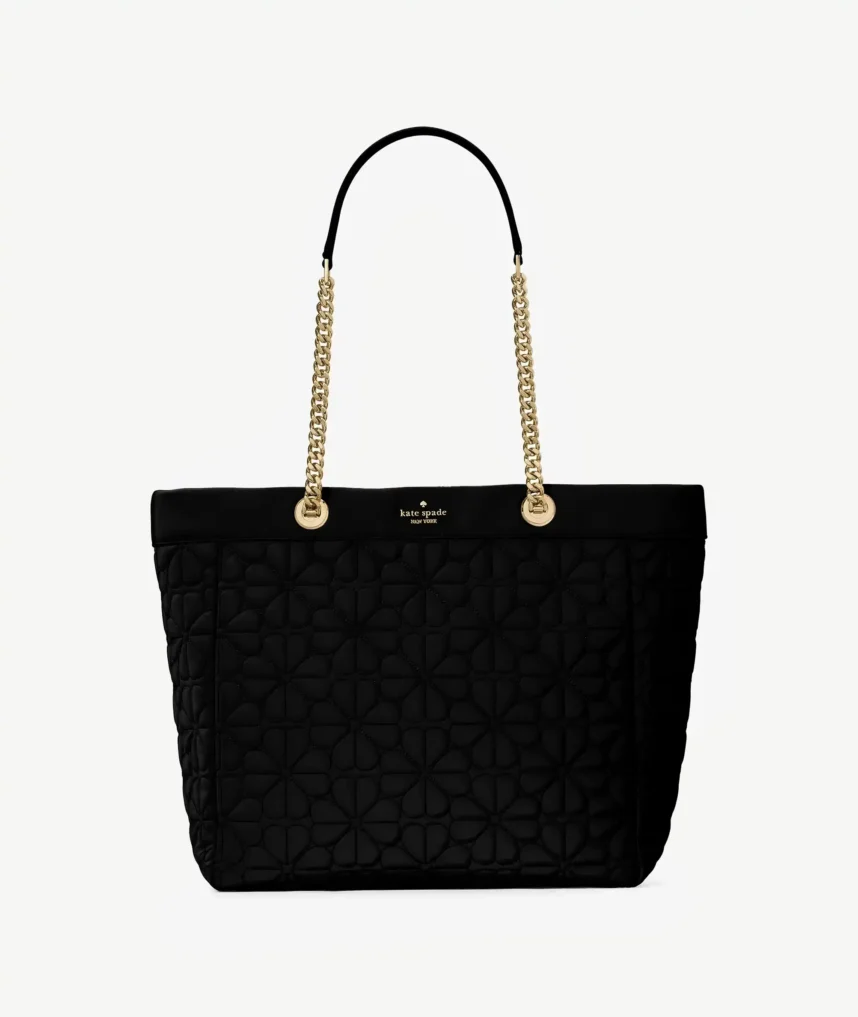 Sac fourre-tout en tissu matelassé Spade Flower