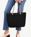 Sac fourre-tout en tissu matelassé Spade Flower – Image 2