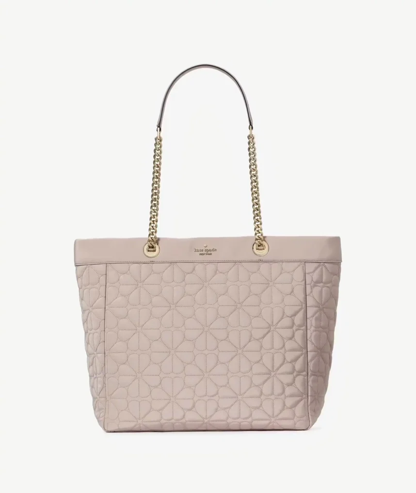 Sac fourre-tout en tissu matelassé Spade Flower