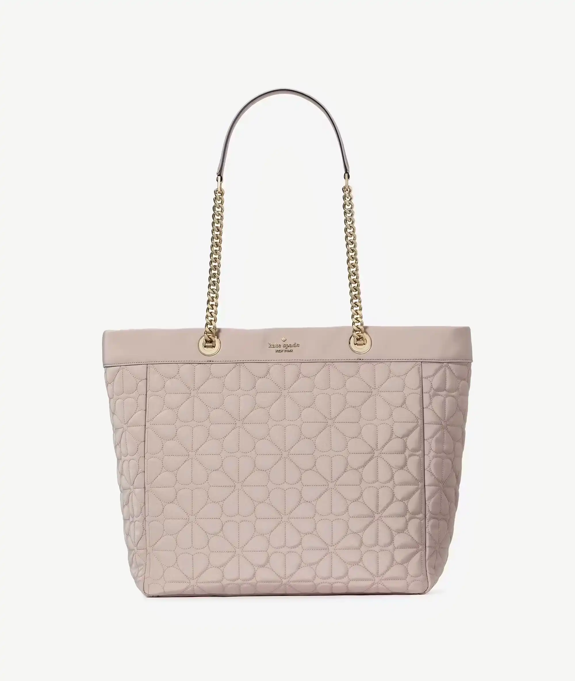 E-KK074-015_A Sac fourre-tout en tissu matelassé Spade Flower – Image 1