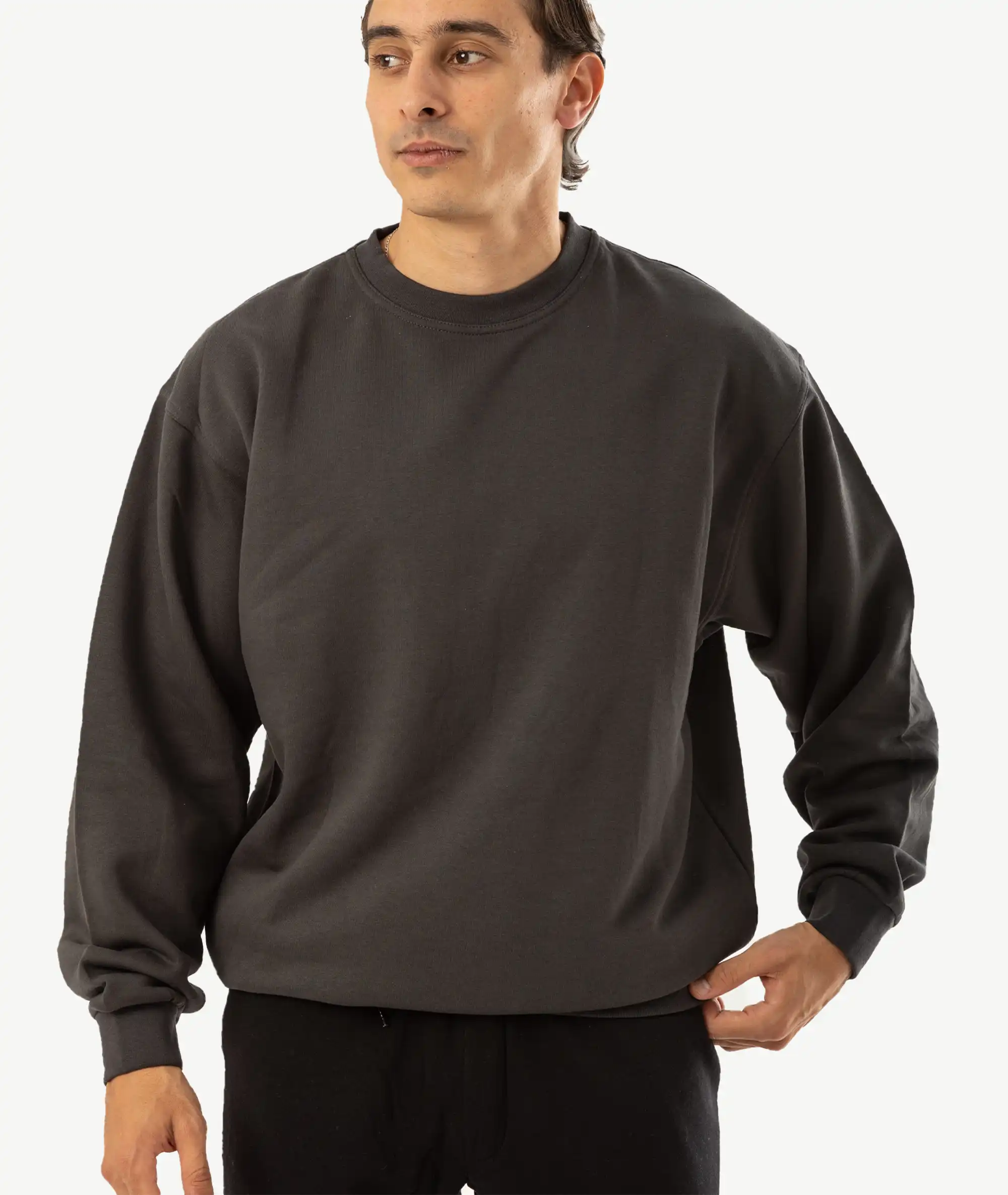 E-139038003-008_A Sweatshirts ID Gris foncé – Image 1