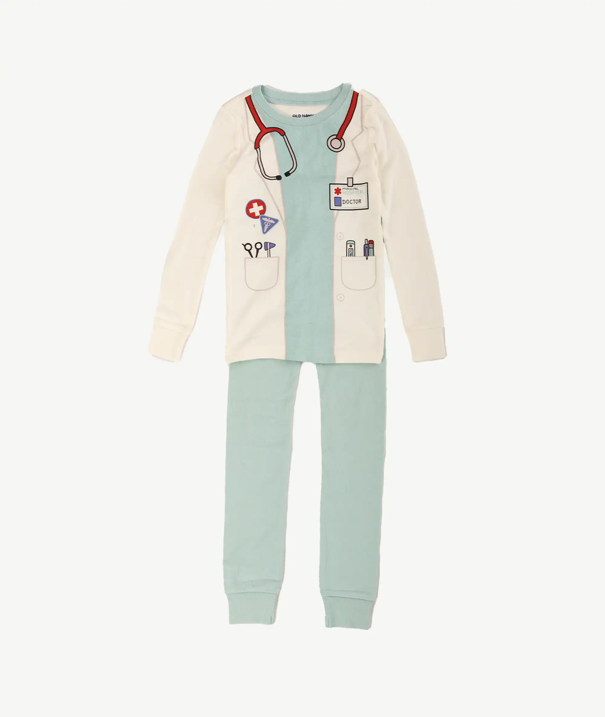 E-160022003-002_A Pyjamas Medecin Bleu et Blanc Enfant – Image 1