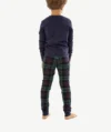 Pyjamas à Carreaux Bleu et Vert Enfant – Image 2