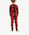 Pyjamas à Carreaux Noir et Rouge Garçon, Fille – Image 2