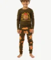 Pyjamas Ours Vert Enfant