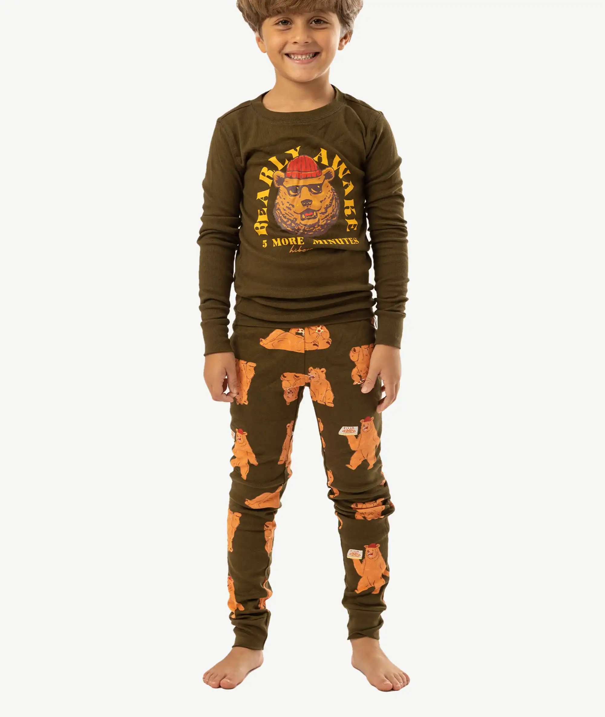 E-160022015-009_A Pyjamas Ours Vert Enfant – Image 1