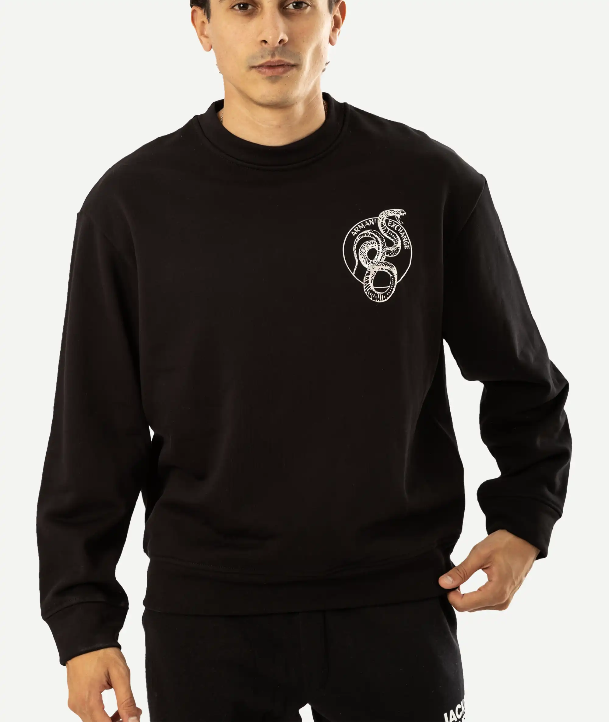 E-218038002-003_A Sweatshirts Armani Exchange Noir – Image 1