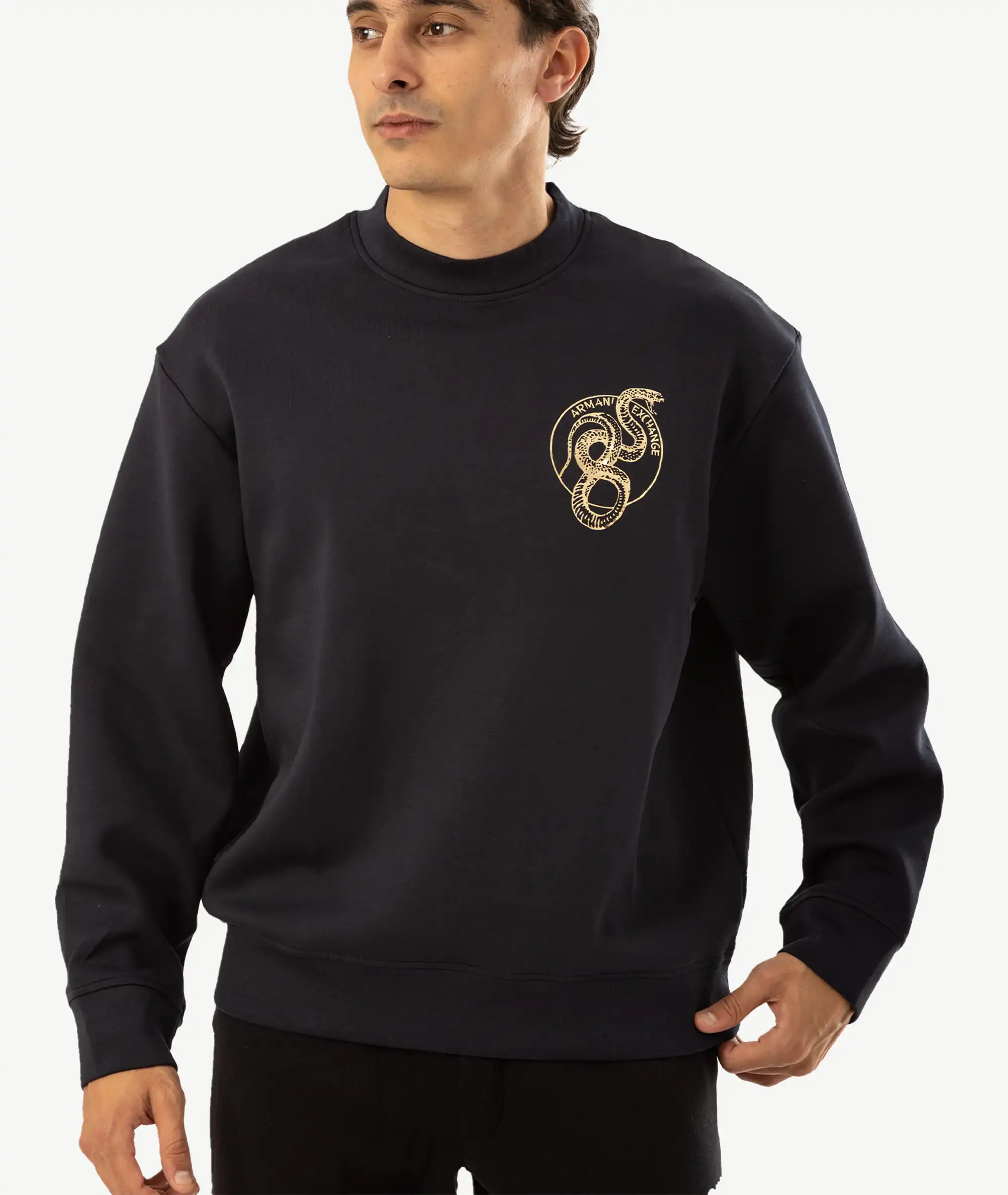 E-218038008-006_A Sweatshirts Armani Exchange Bleu Nuit – Image 1