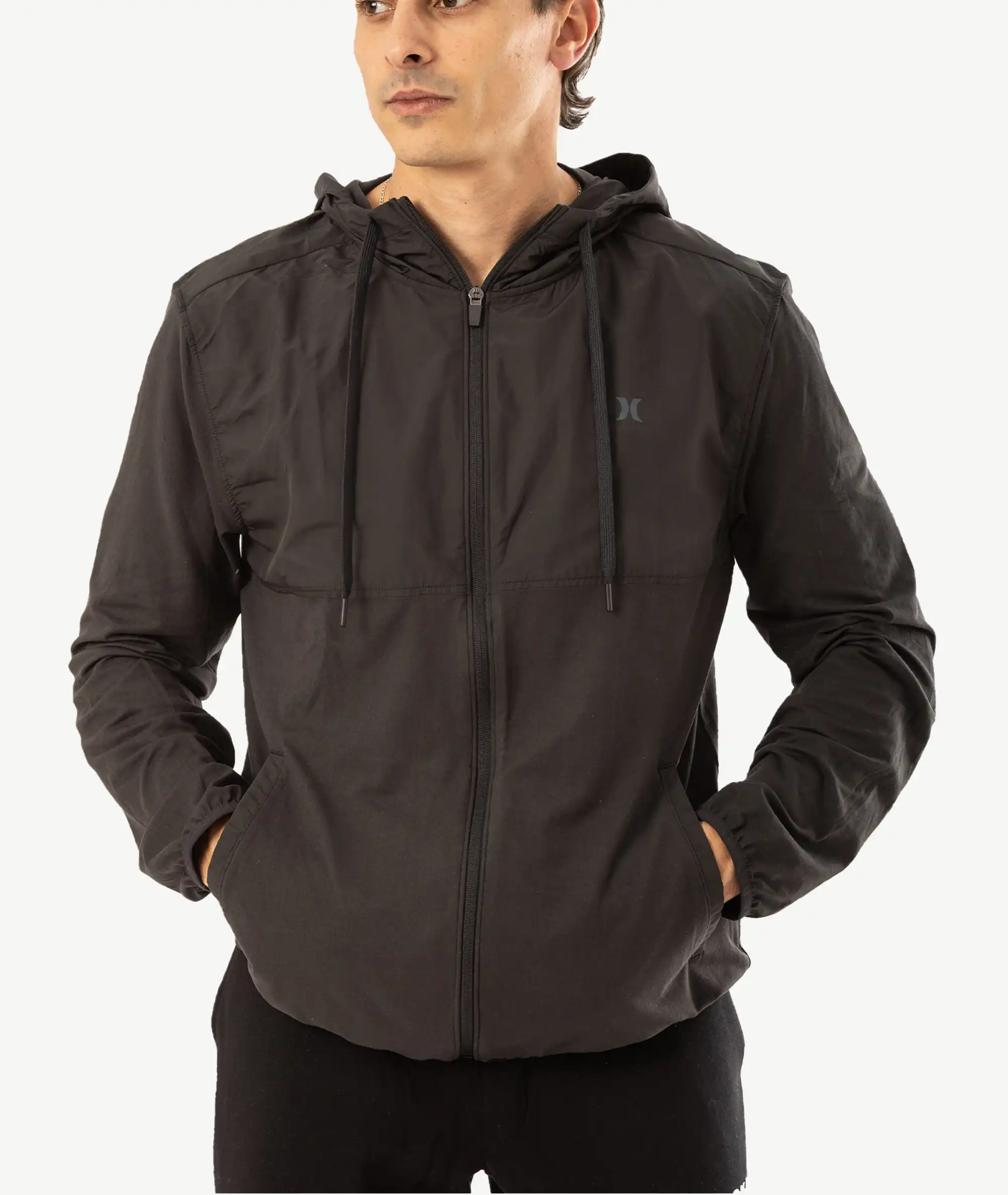 E-220036004-003_A Vestes à capuche Hurley Noir – Image 1
