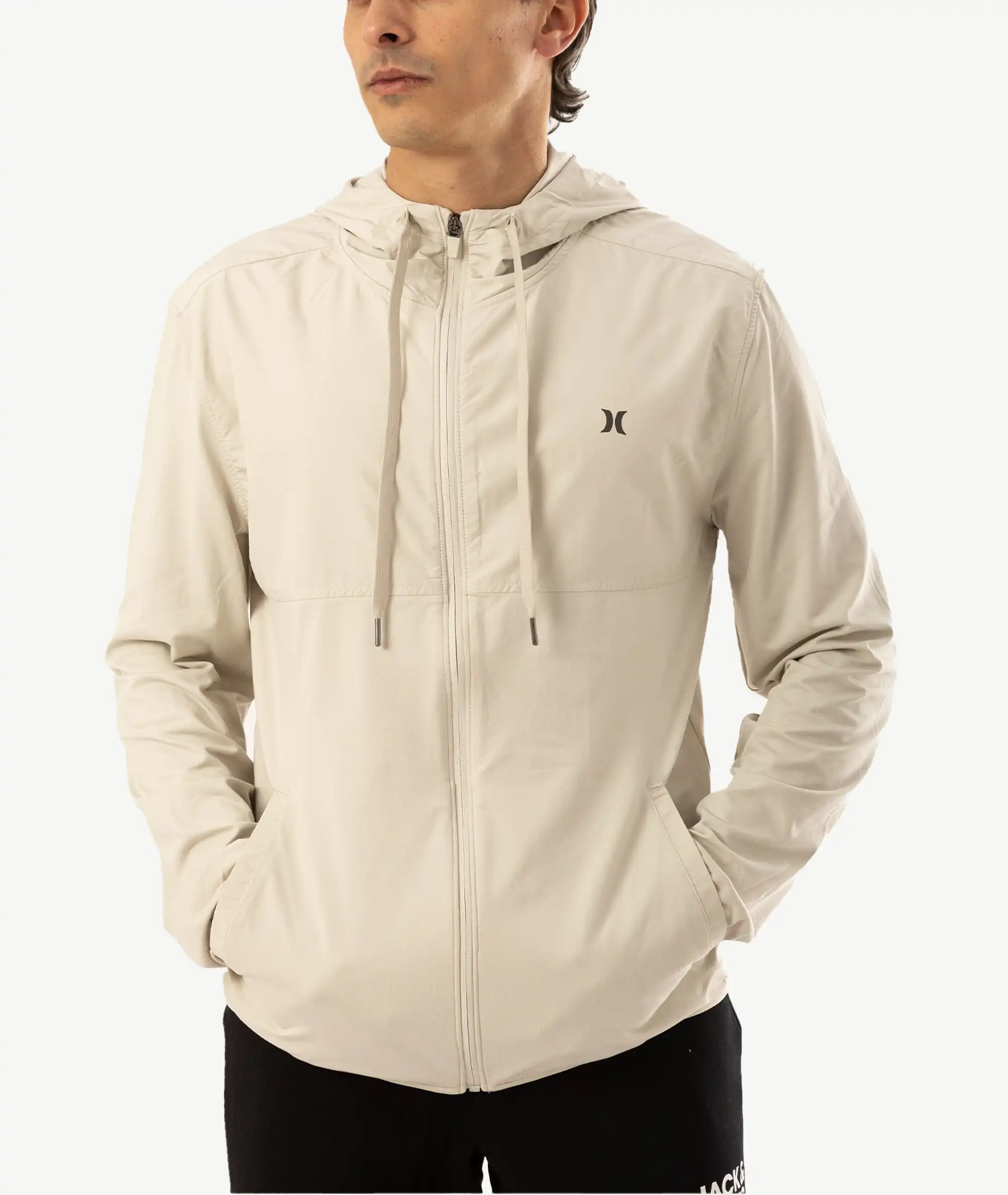 E-220036006-015_A Vestes à capuche Hurley Blanc Cassé – Image 1