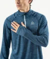 Pull Demi-zippé Sport REEBOK Bleu – Image 3