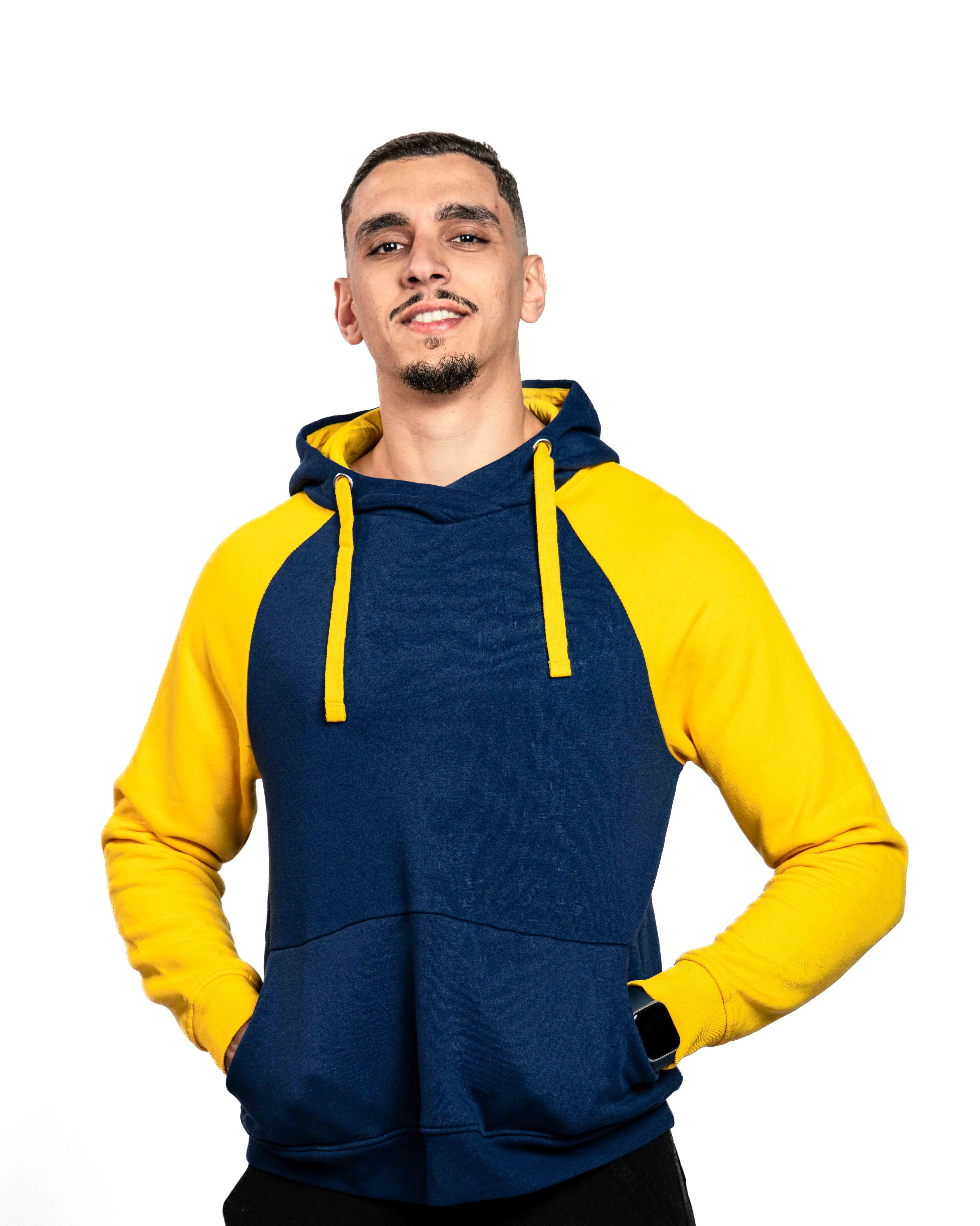 E-140010007-006_A Hoodies JACK&JONES Basique Bleu, jaune – Image 1