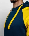 Hoodies JACK&JONES Basique Bleu, jaune – Image 5