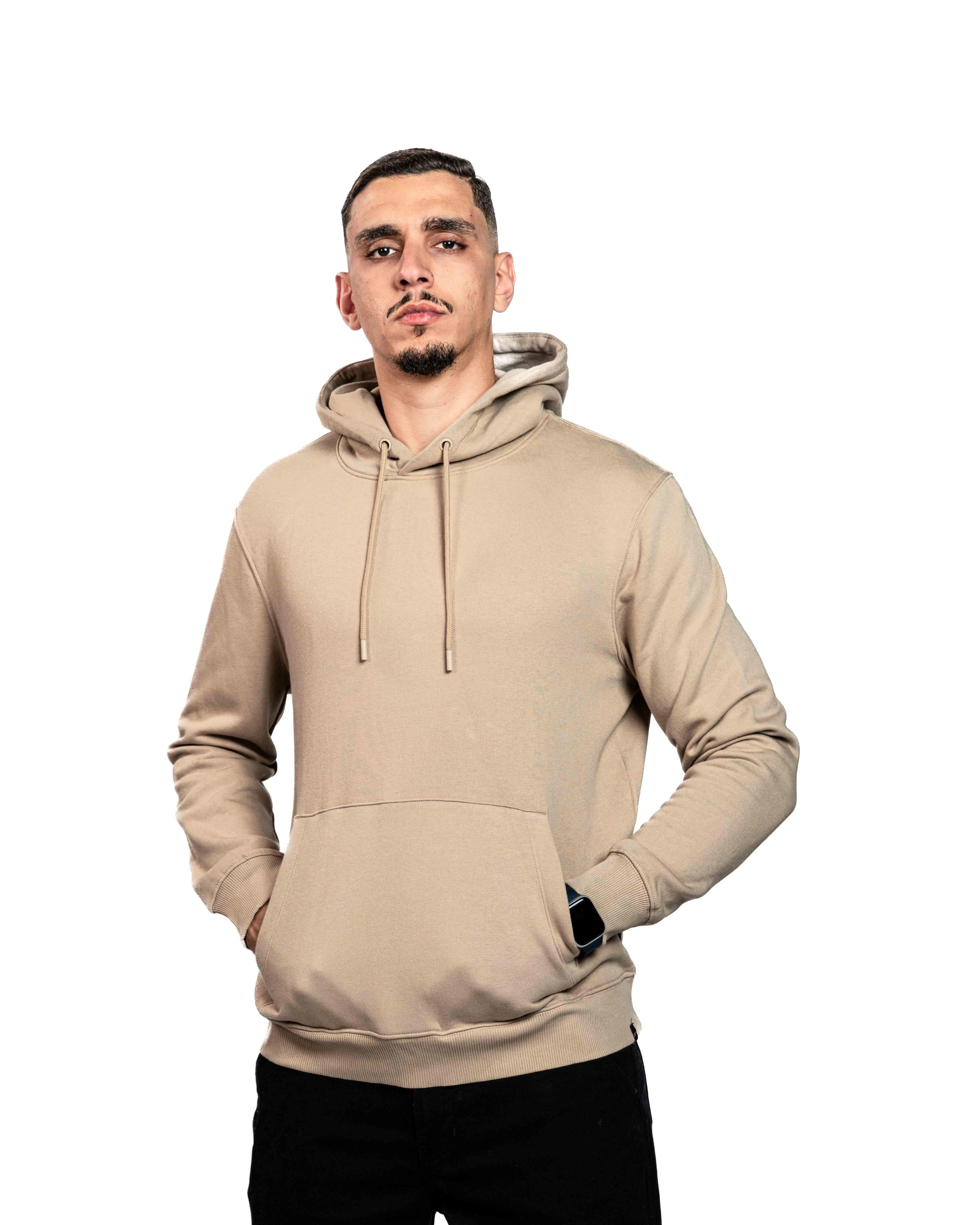 E-143010002-007_A Hoodies JULES Basique Marron clair – Image 1