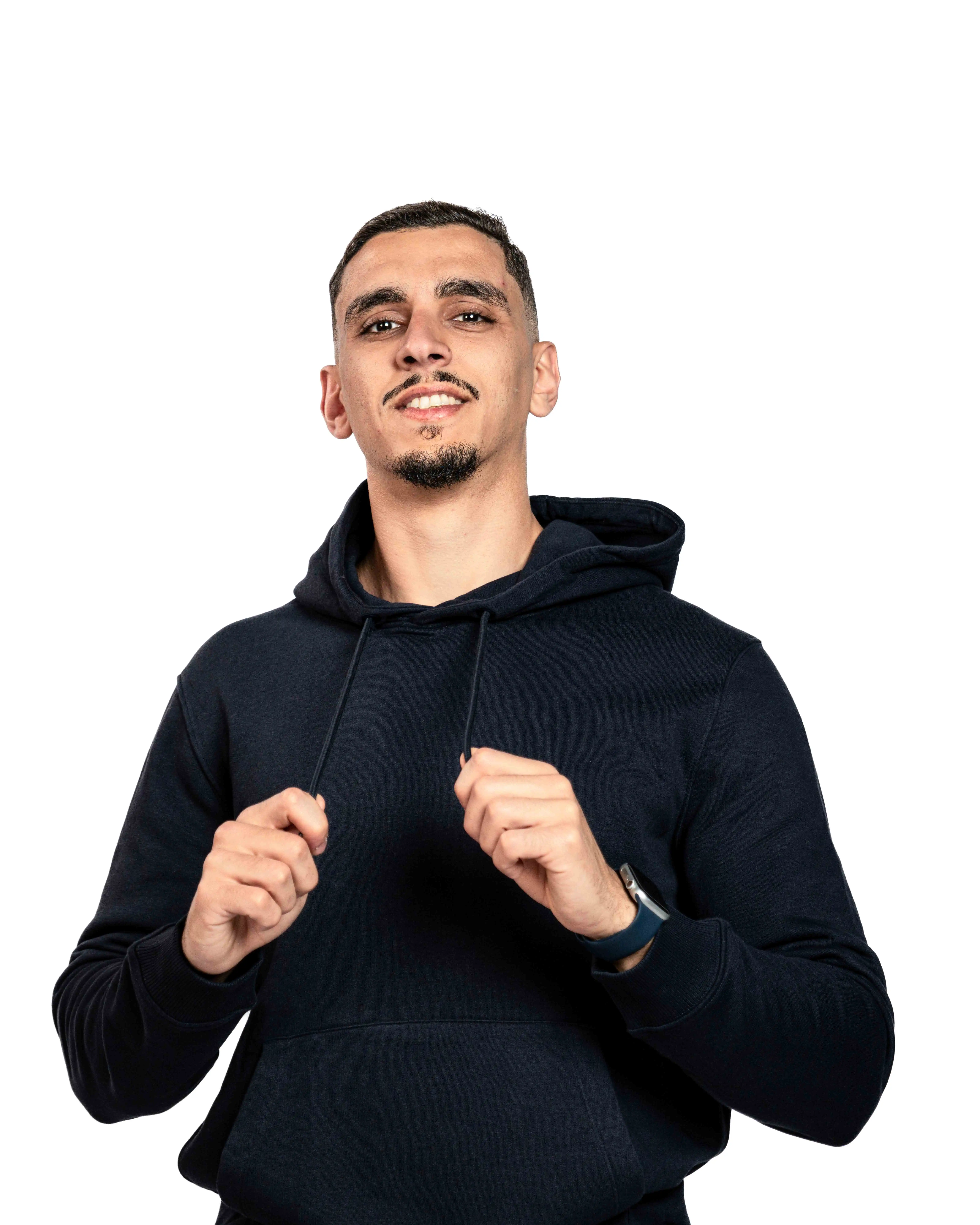 E-143010003-006_A Hoodies JULES Basique Bleu nuit – Image 1