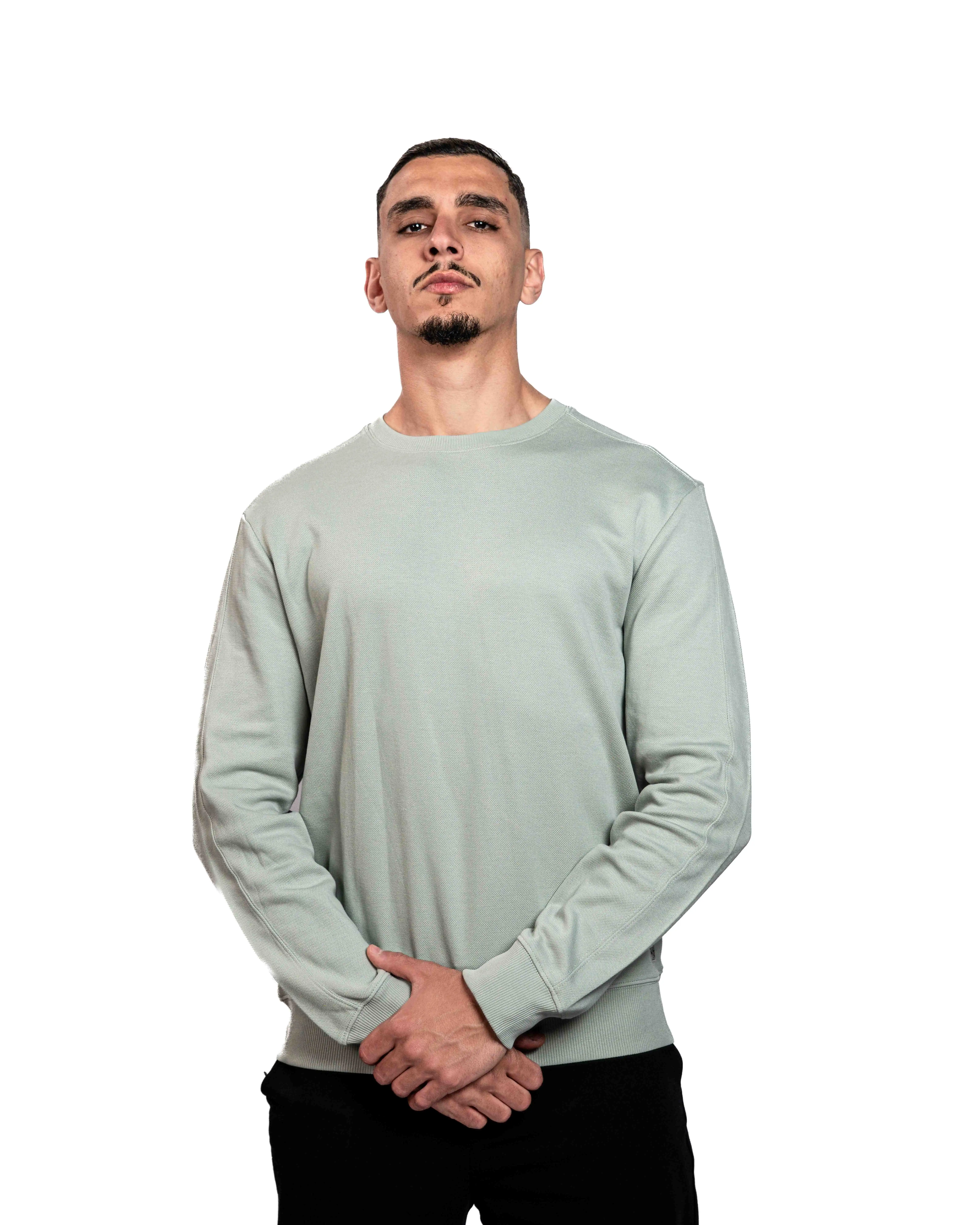 E-143038004-009_A Sweatshirts JULES Basique Vert clair – Image 1