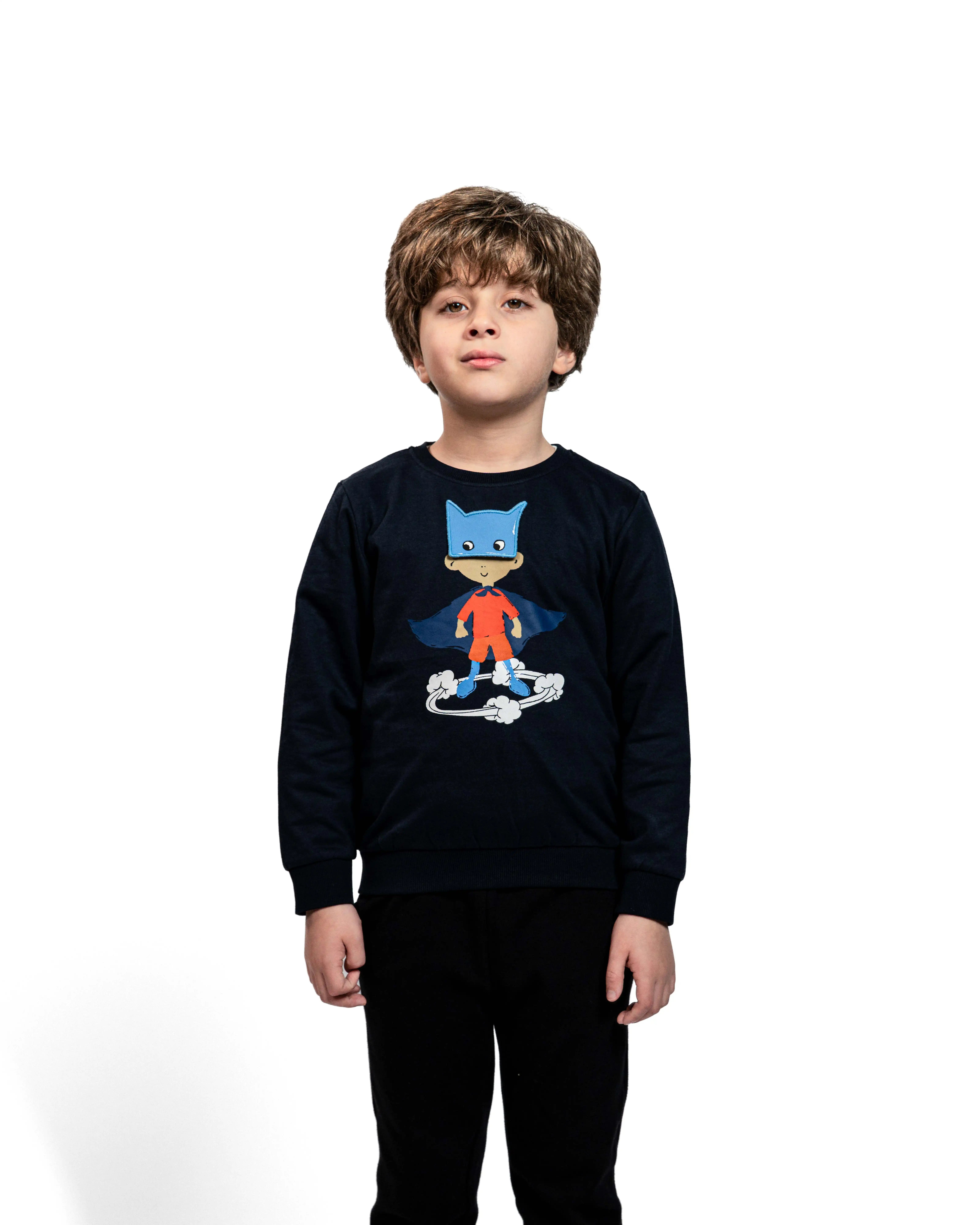 E-156038005-006_A Sweatshirt NAME IT Bleu Avec Motif Super-Héros – Image 1