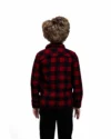 Chemise en flanelle à carreaux Bleu et rouge – Image 2