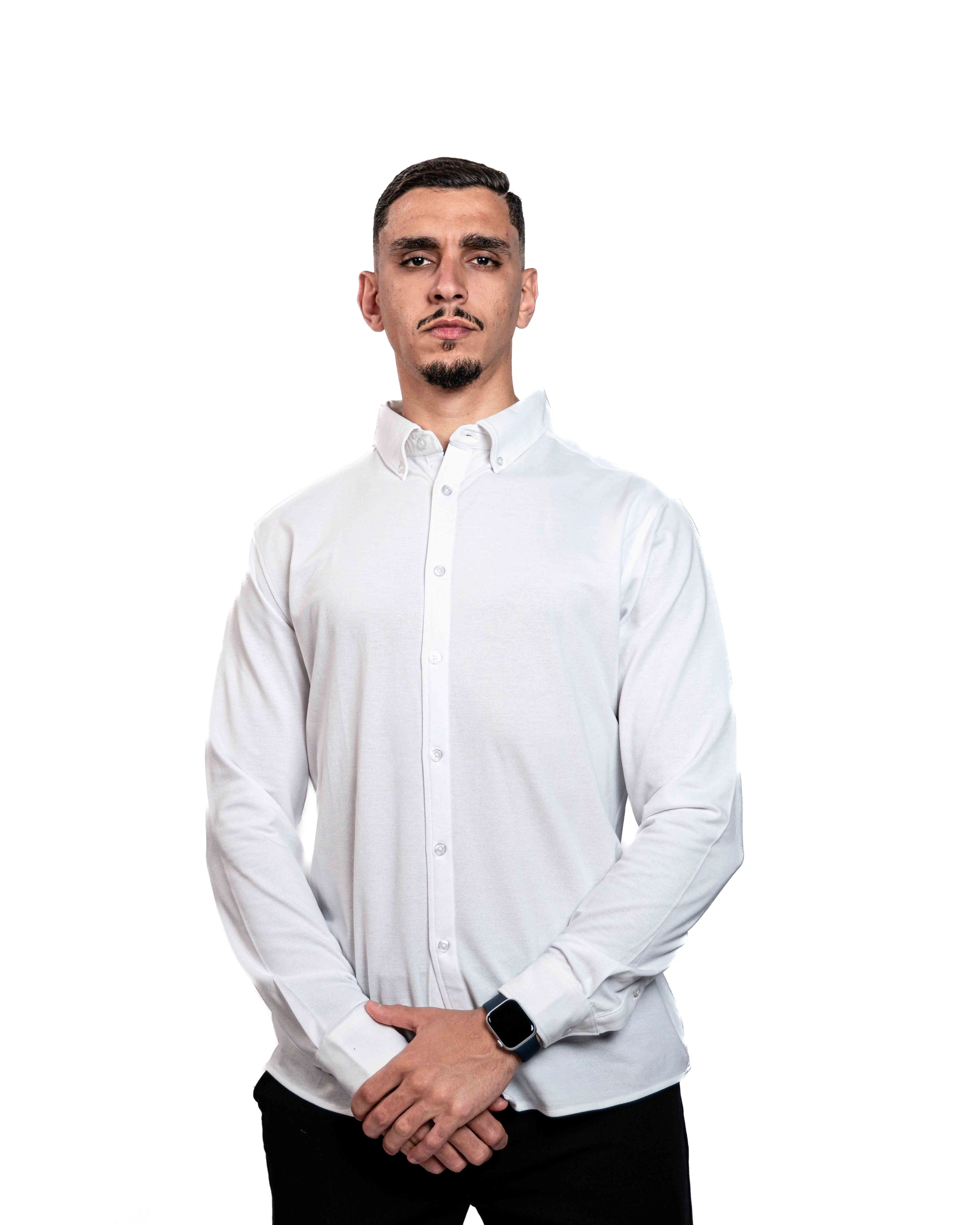 E-207006001-002_A Chemise Manches Longues Kustom kit Blanc – Image 1