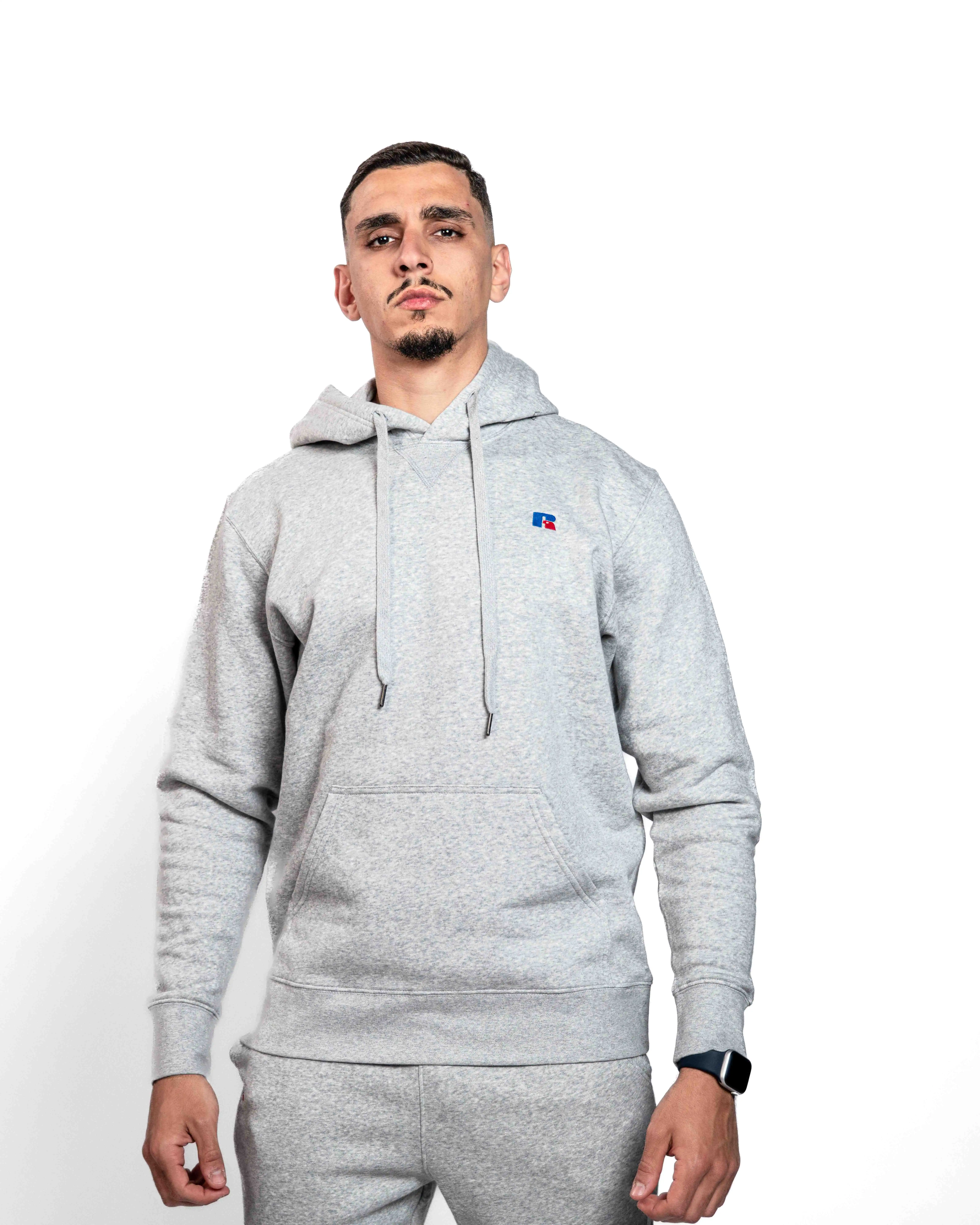 E-208010003-008_A Hoodies RUSSELL Gris Chiné – Image 1