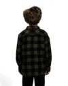 Chemise en flanelle à carreaux vert et noir – Image 2