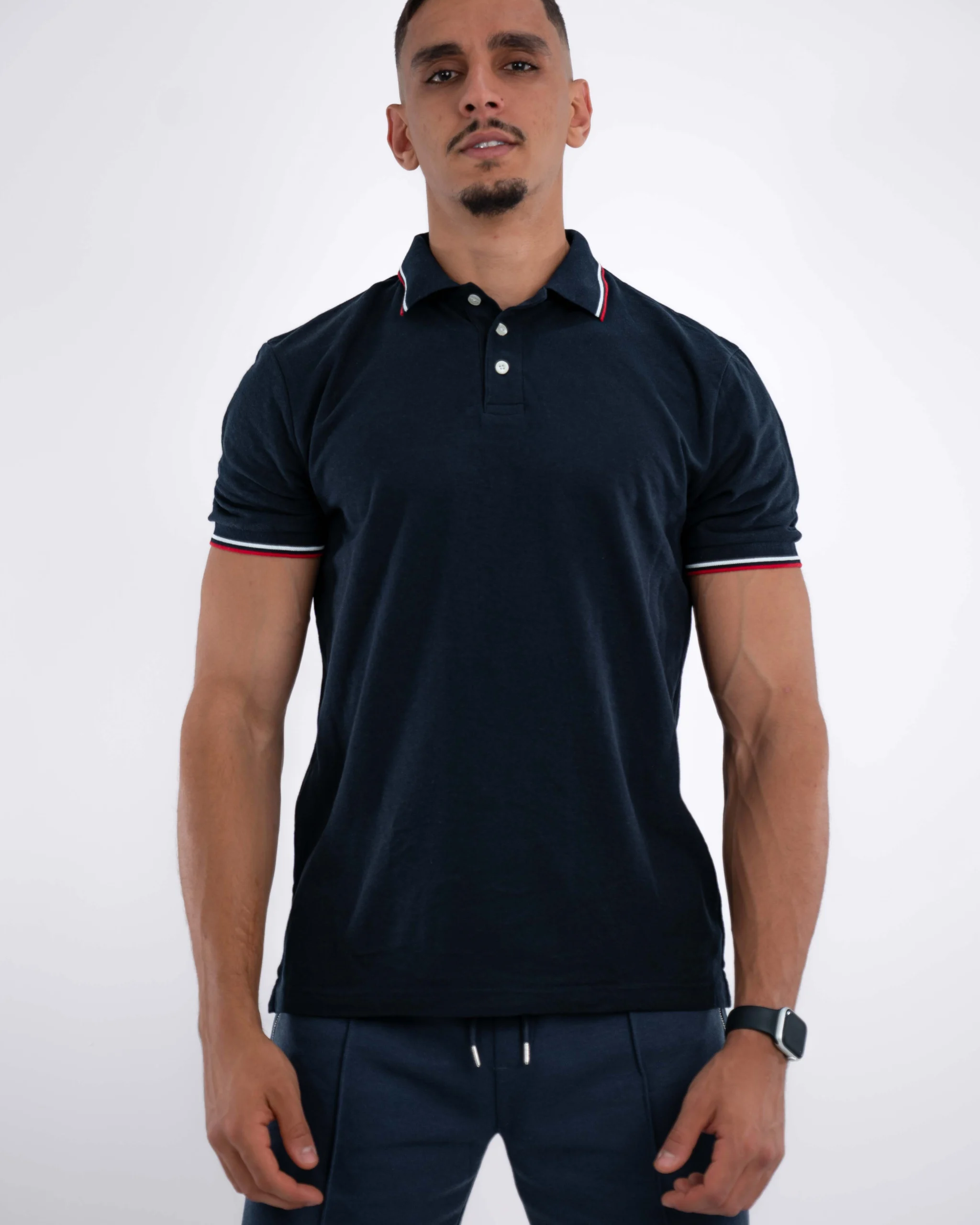 E-114020010-006_A Polo Demi-Manches Celio Bleu Nuit – Image 1