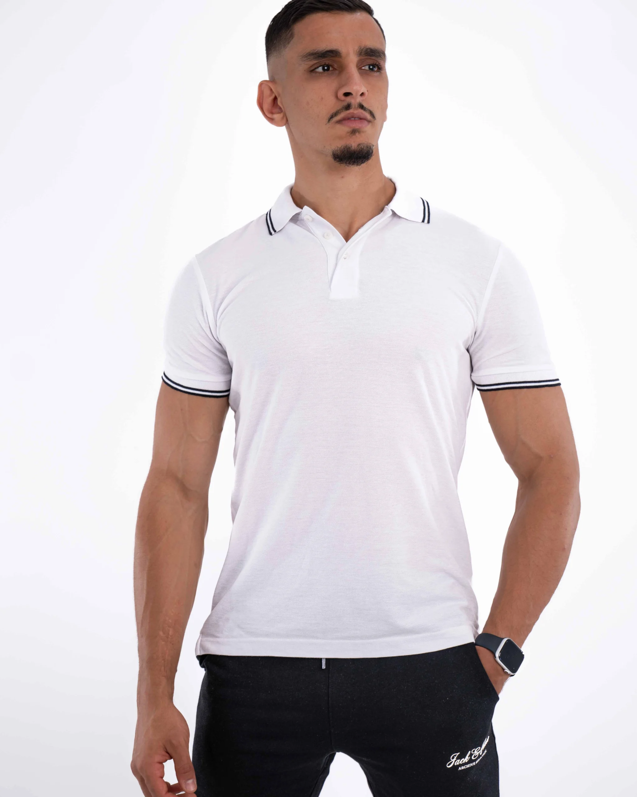 E-114020013-002_A Polo Demi-Manches Celio Blanc – Image 1