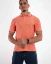 Polo Demi-Manches Celio Saumon
