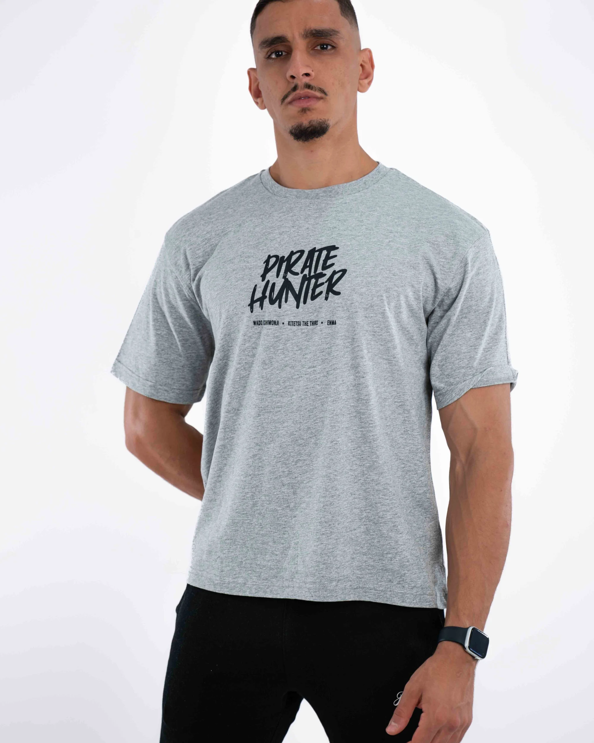 E-114034030-008_A T-Shirt Celio Print Gris Chiné – Image 1