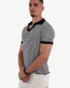 Polo Demi-Manches Mango Noir, Blanc – Image 3