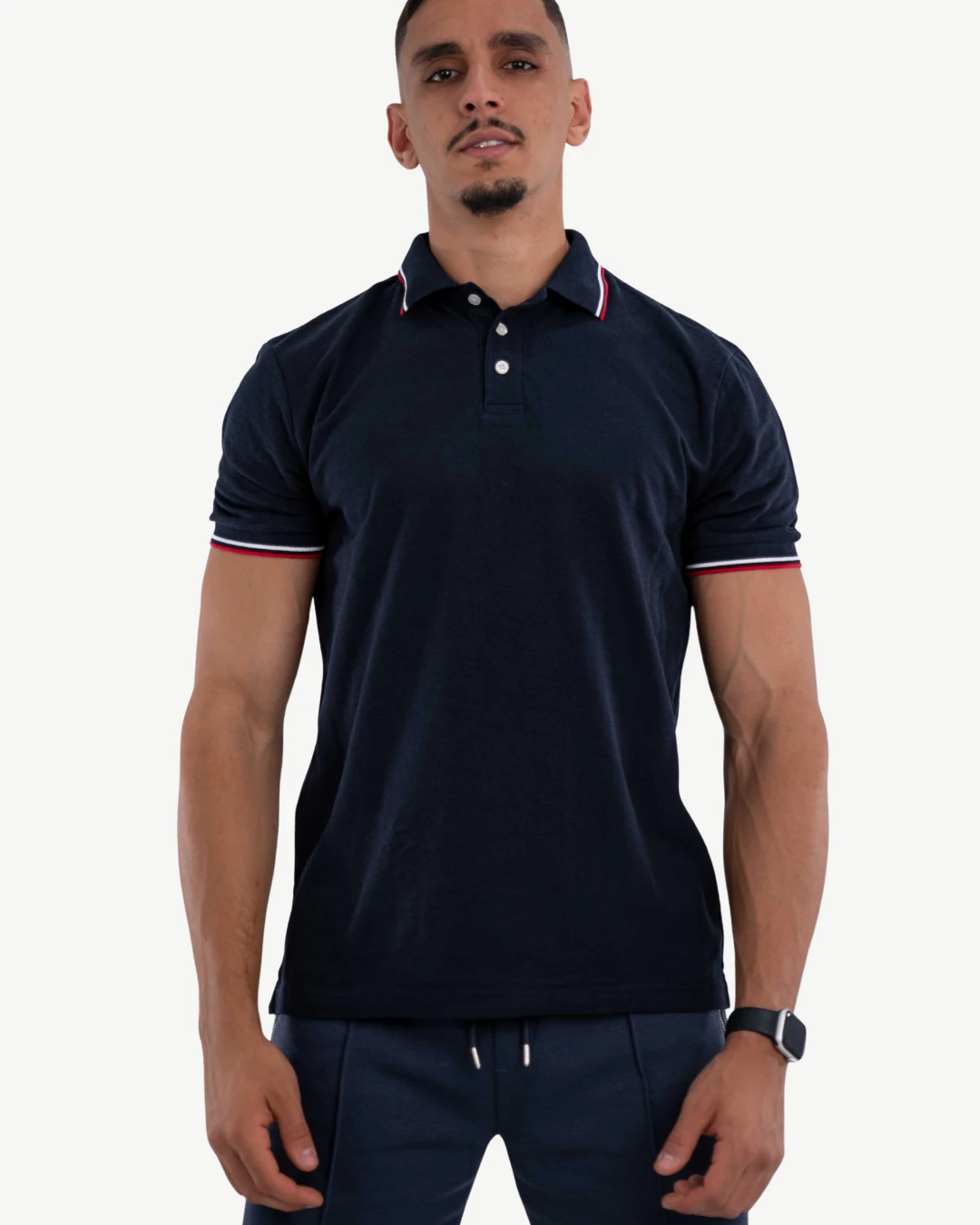 E-114020010-006_A Polo Demi-Manches Celio Bleu Nuit – Image 1