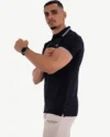 Polo Demi-Manches Celio Noir – Image 4