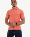 Polo Demi-Manches Celio Saumon